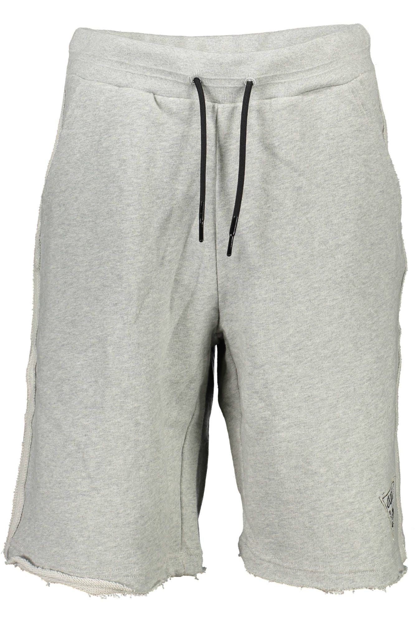 Gray Cotton Men Bermuda