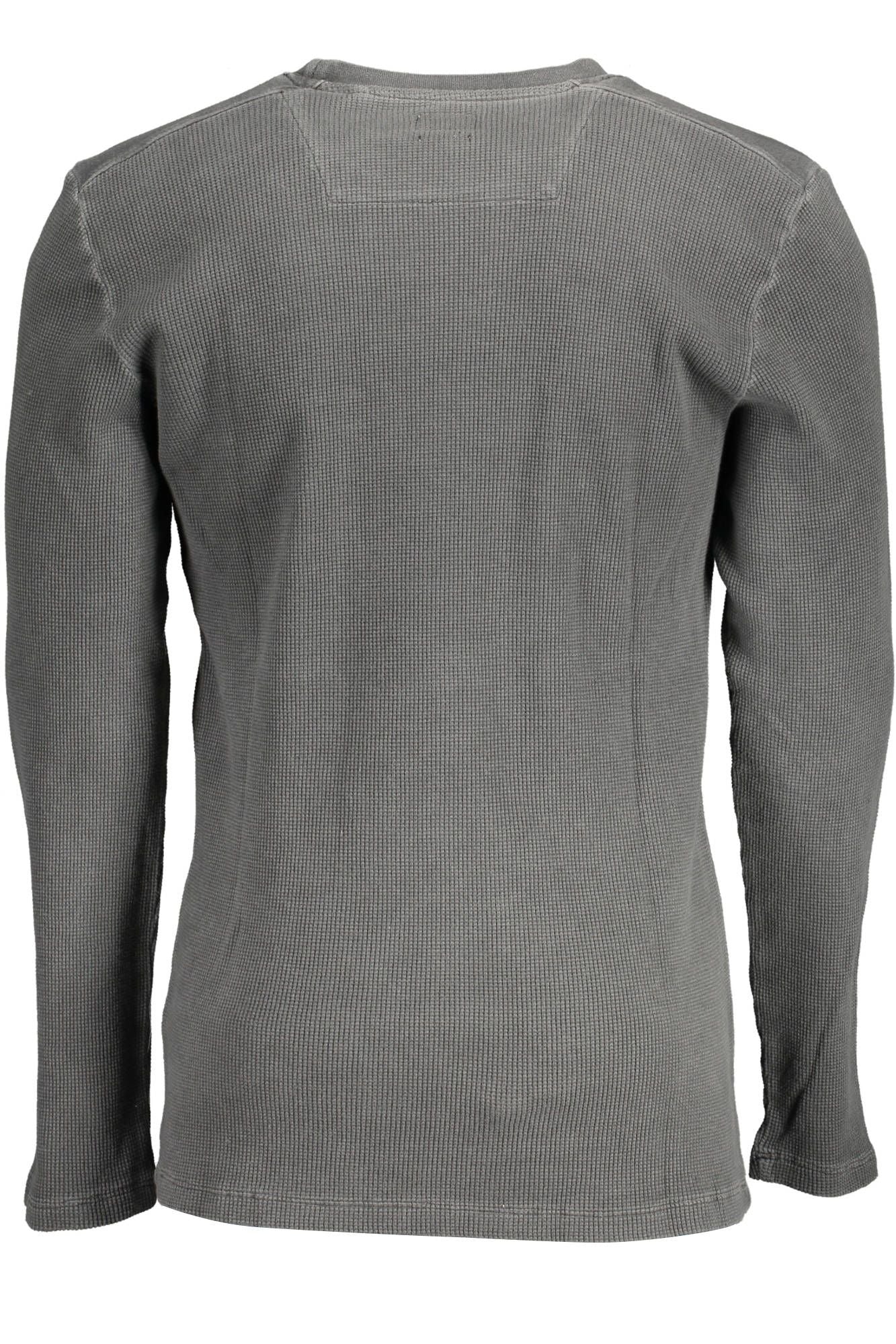 Gray Cotton Men Sweater