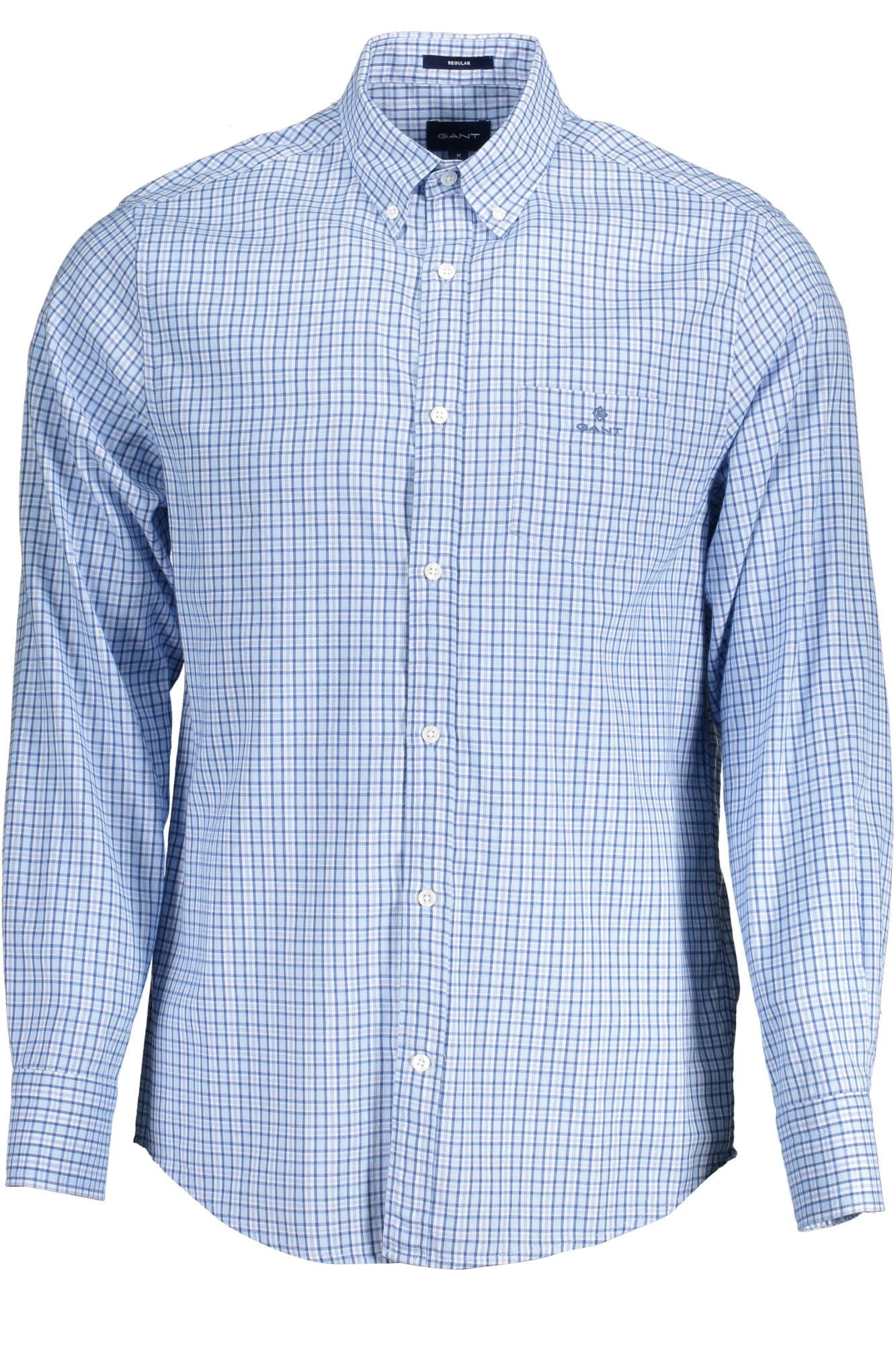 Light Blue Cotton Men Shirt