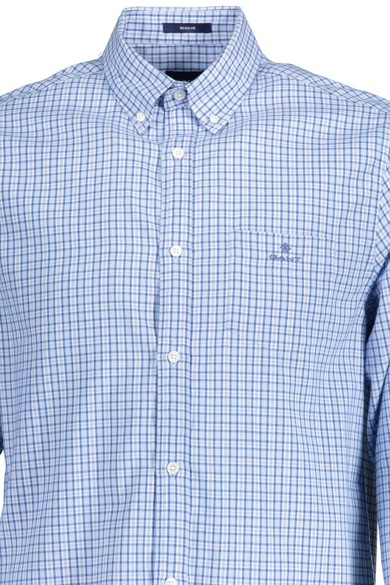 Light Blue Cotton Men Shirt