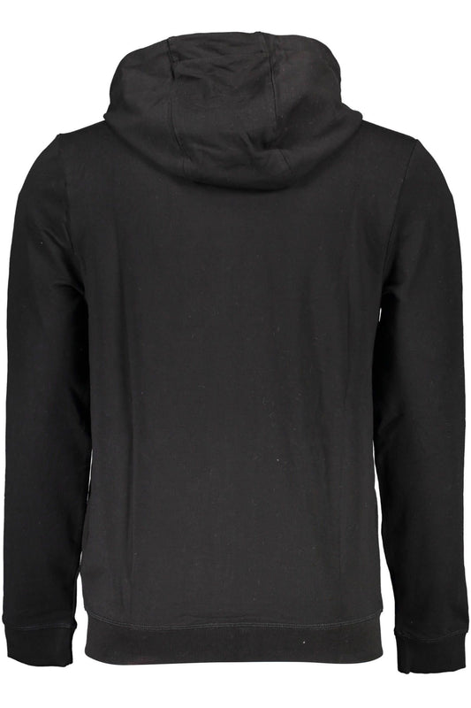 Black Cotton Men Sweater