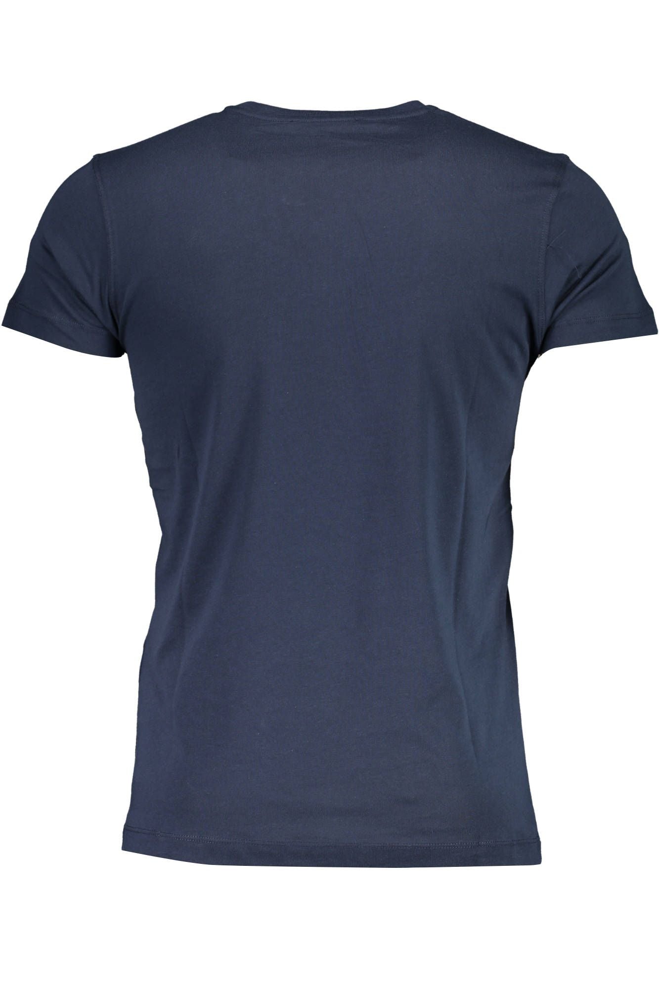 Blue Cotton Men T-Shirt