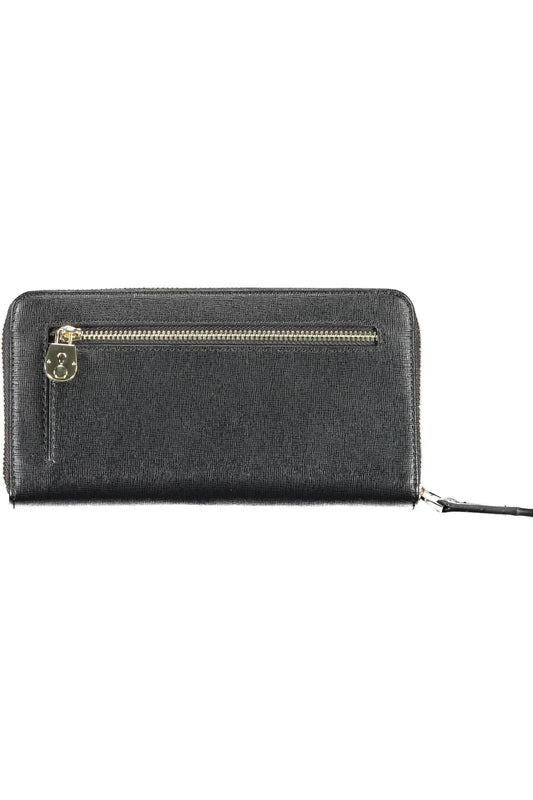Black Polyurethane Women Wallet