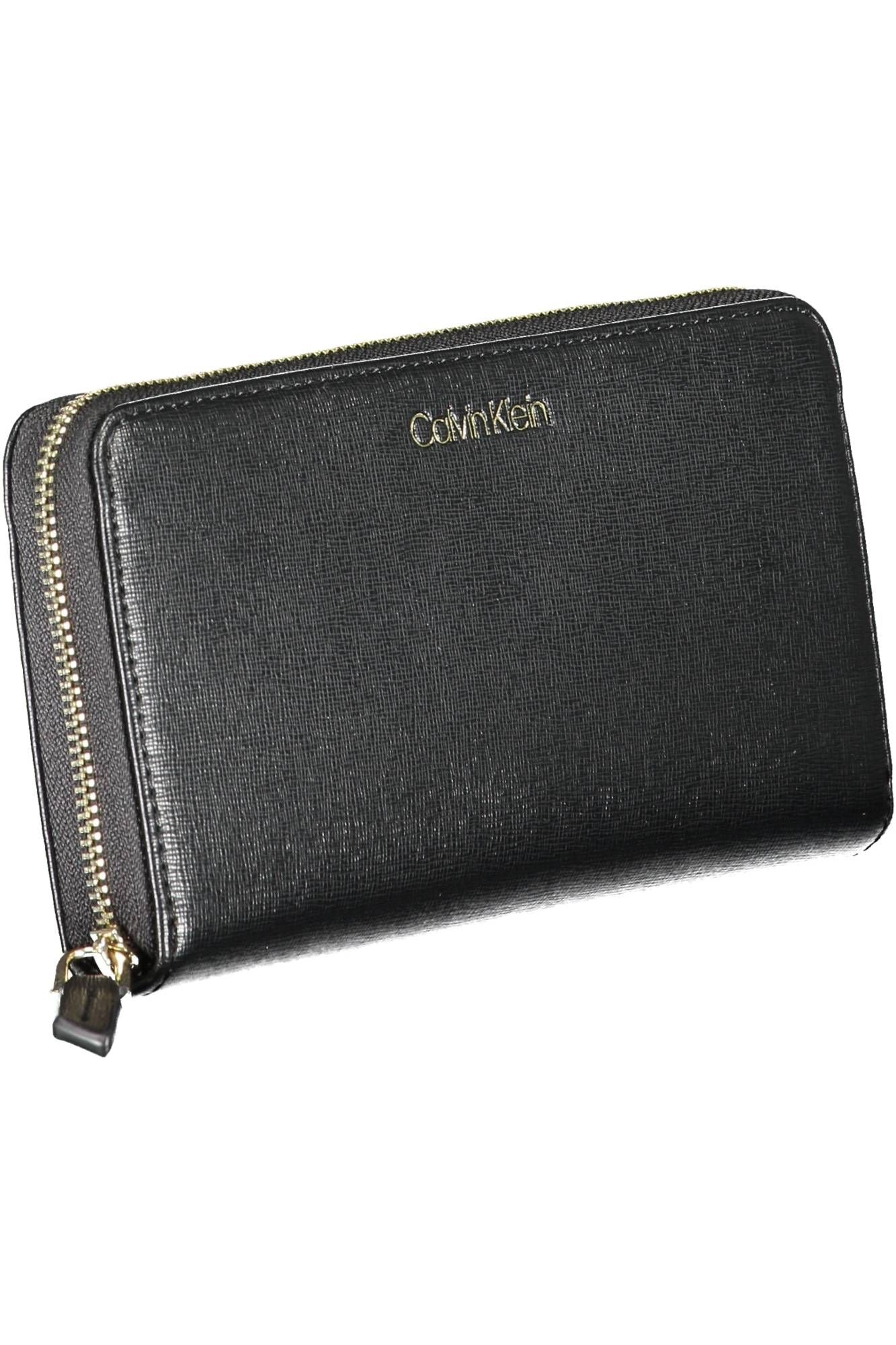 Black Polyurethane Women Wallet