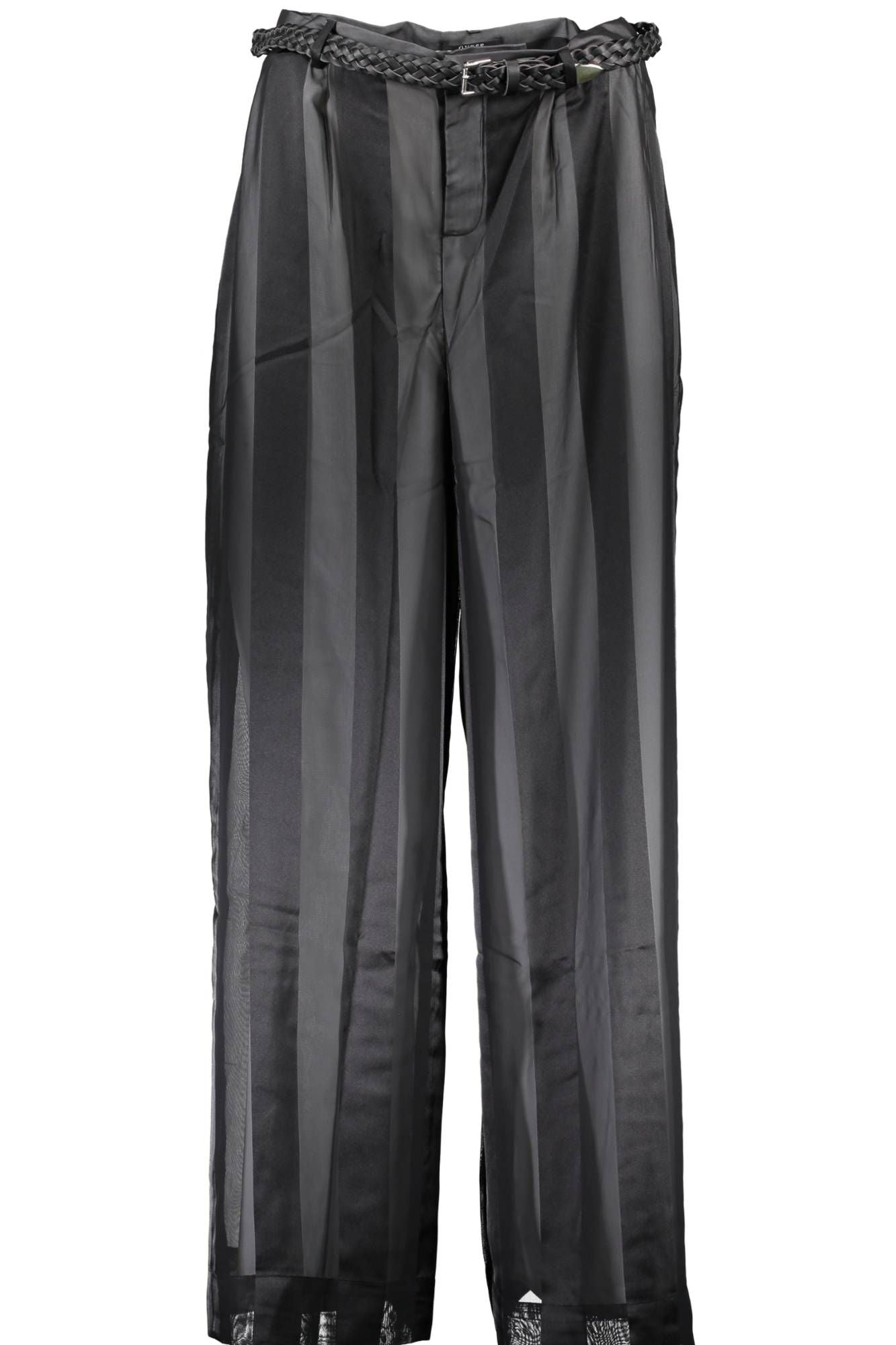 Black Polyester Women Pants