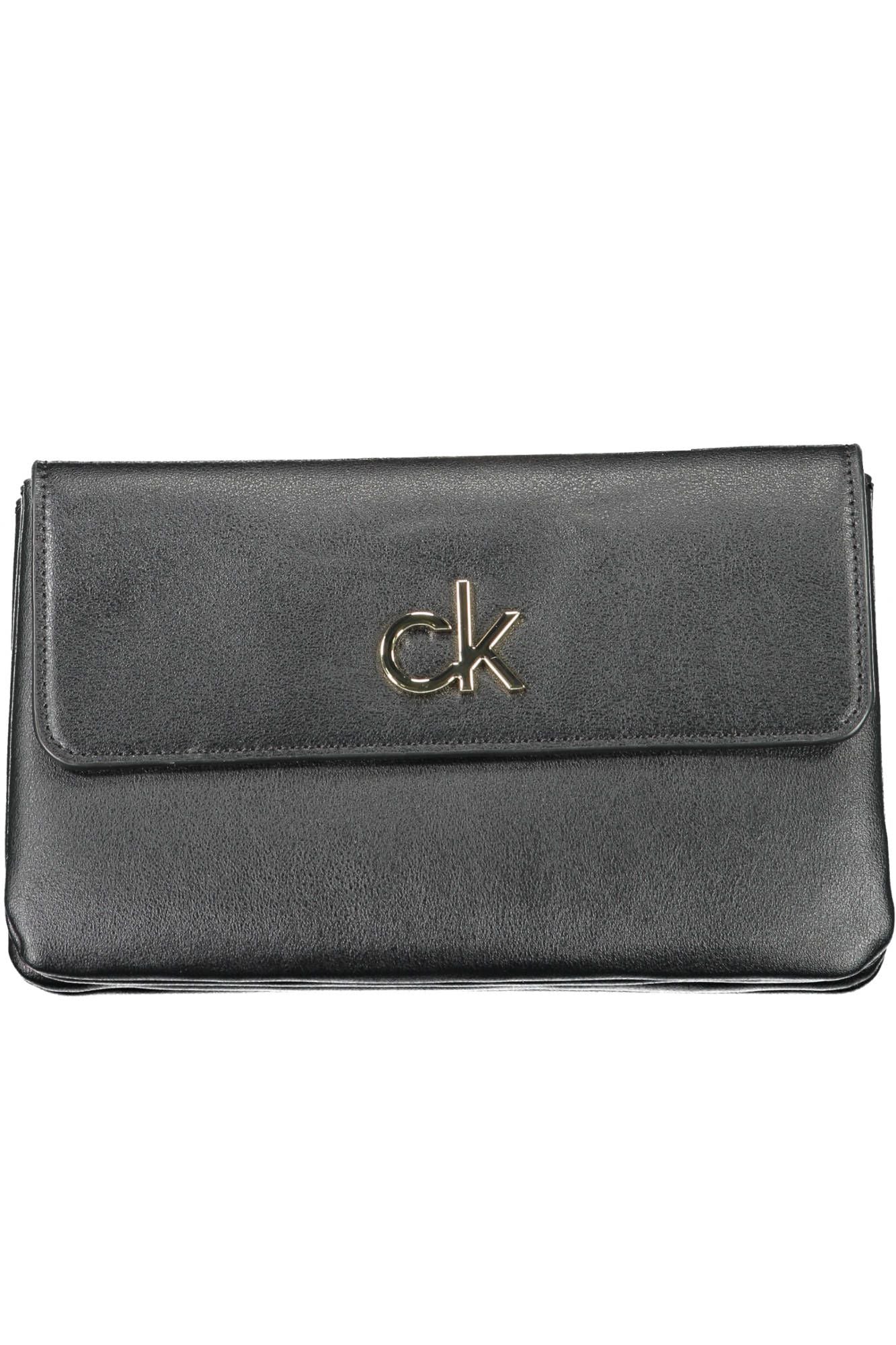 Black Polyester Women Handbag