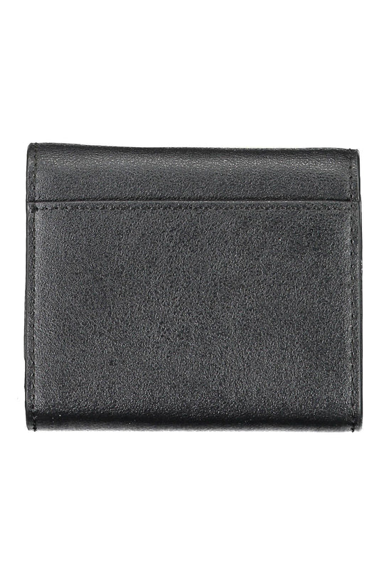 Black Polyester Women Wallet