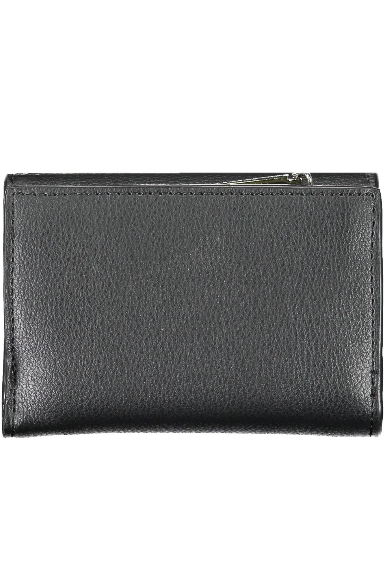 Black Polyurethane Women Wallet