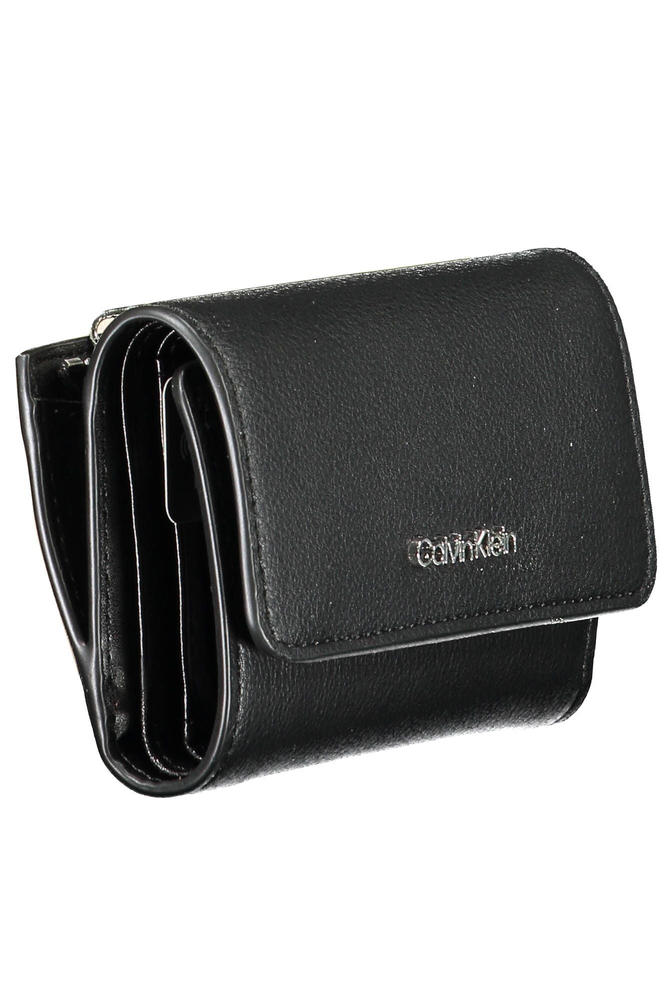 Black Polyurethane Women Wallet