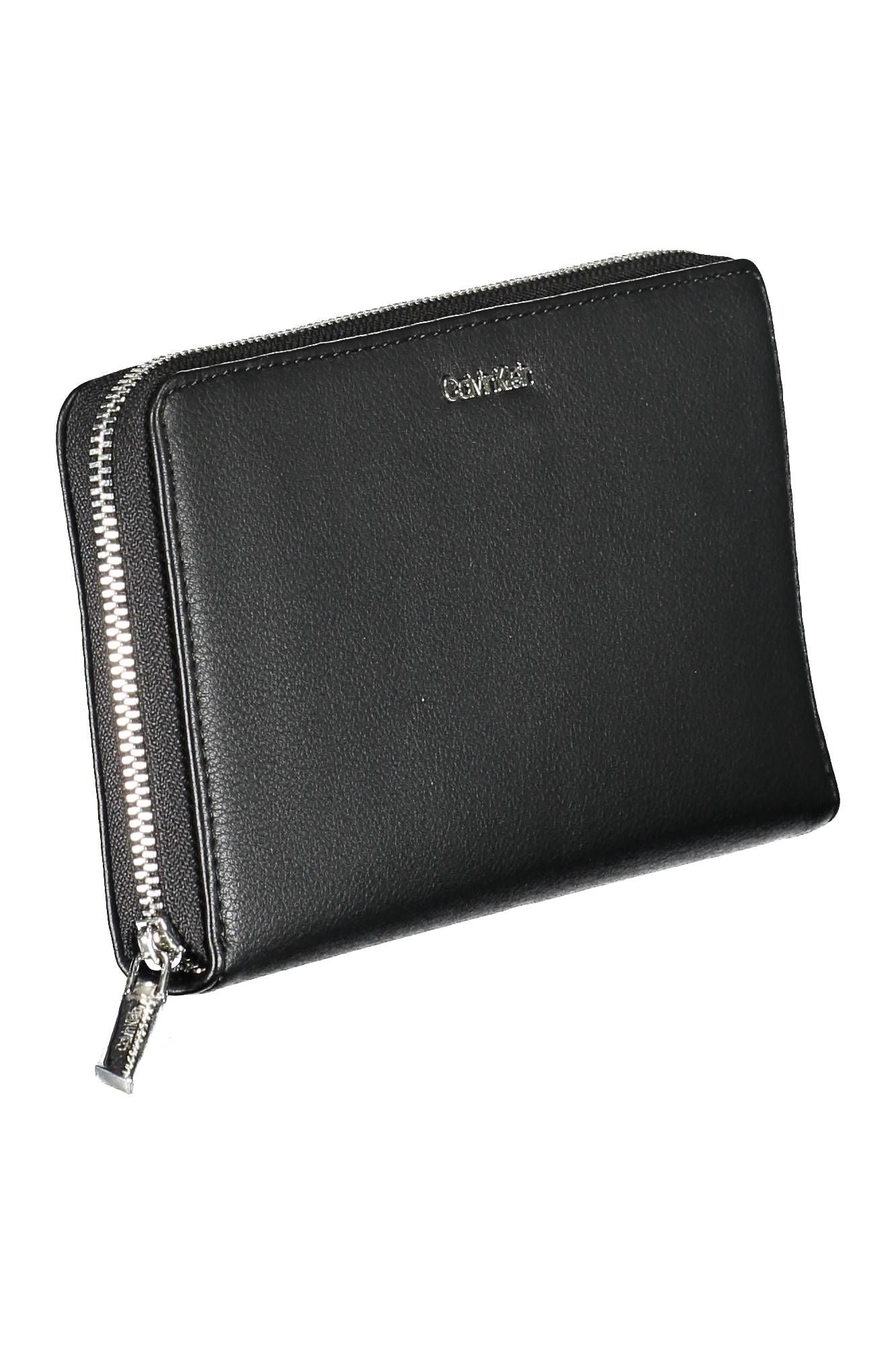 Black Polyurethane Women Wallet