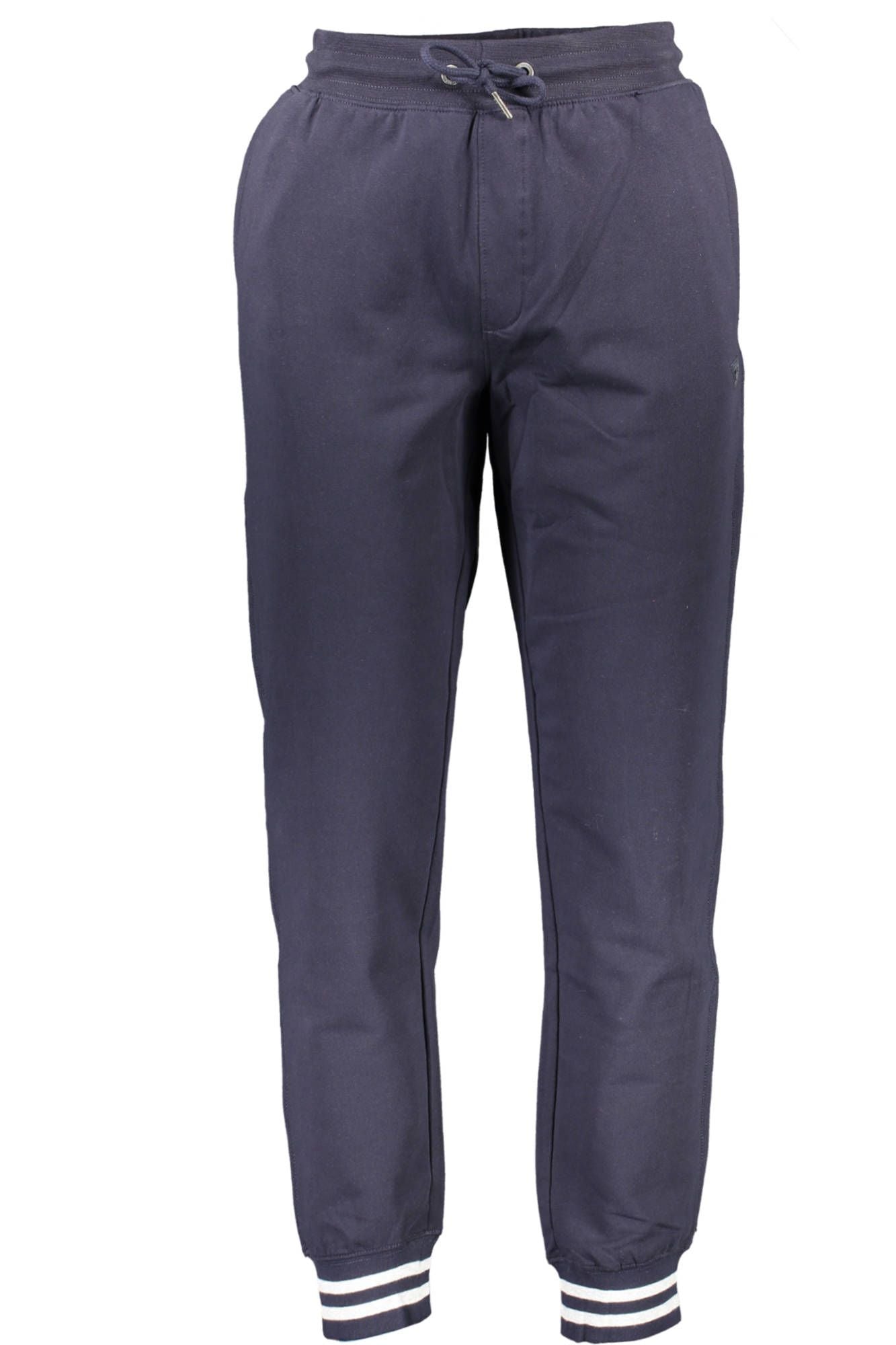 Blue Cotton Men Sports Trouser