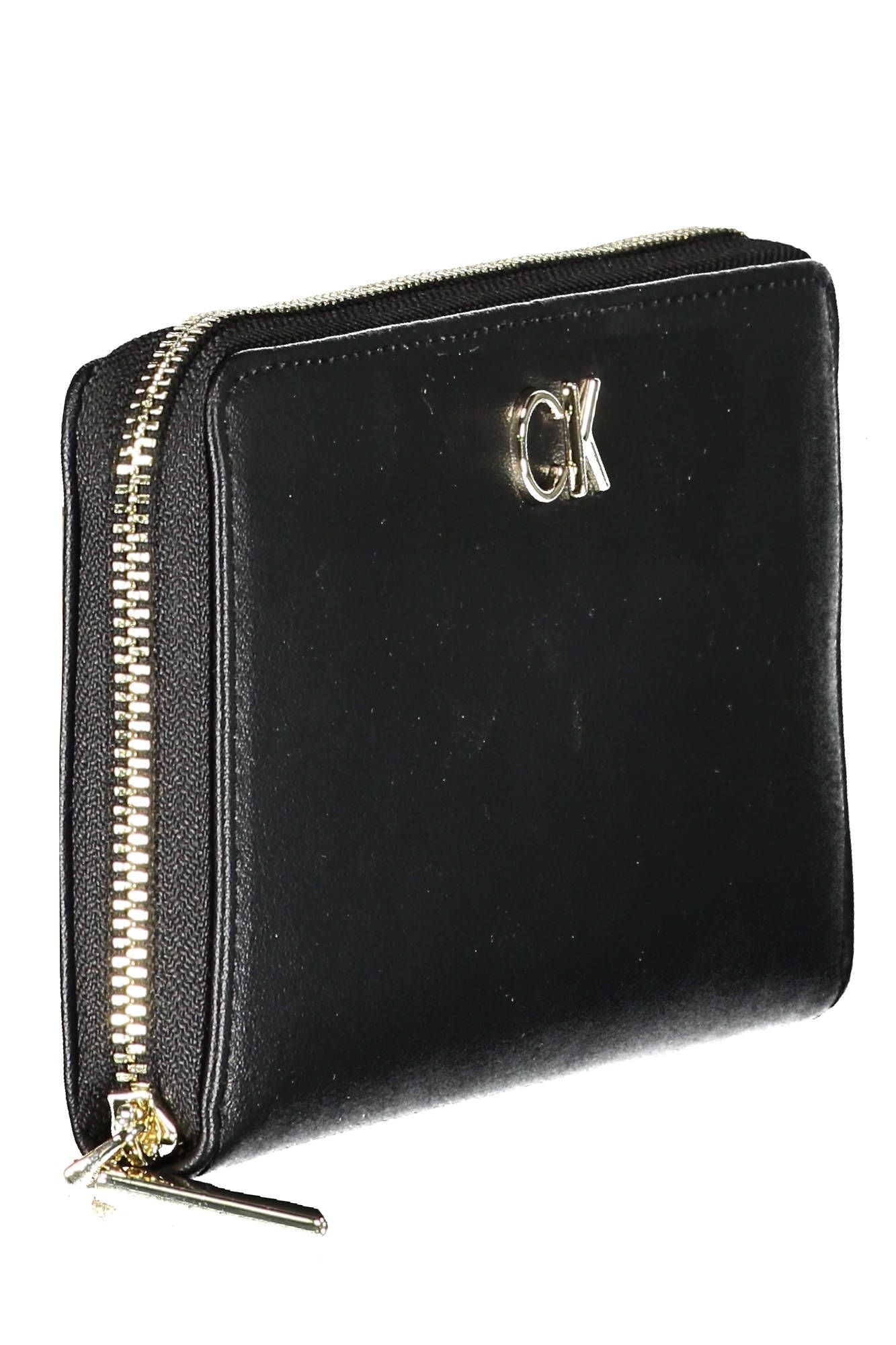 Black Polyurethane Women Wallet