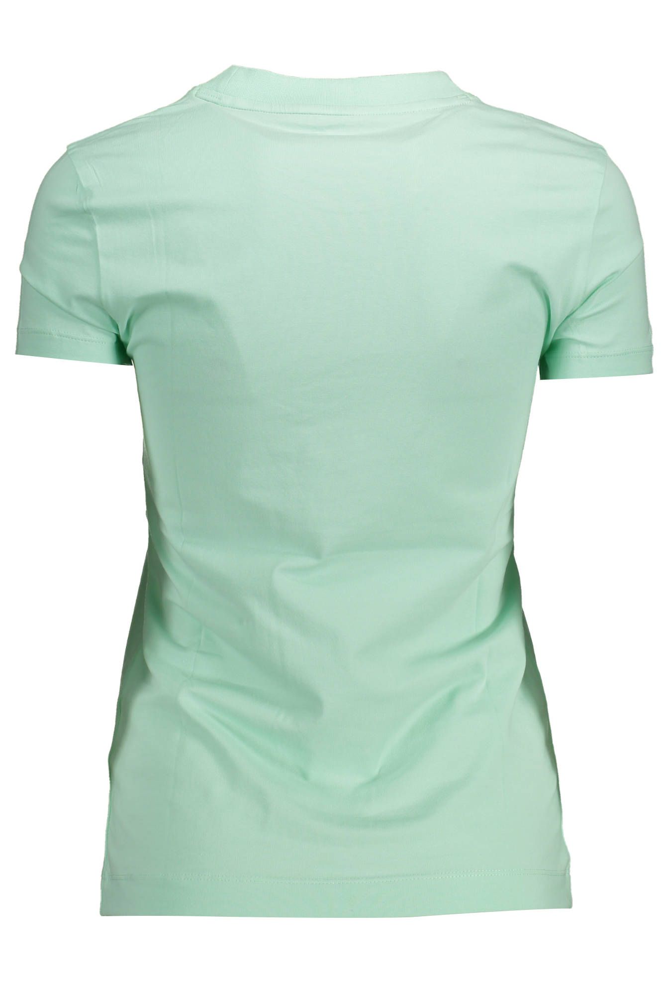 Green Cotton Women T-Shirt