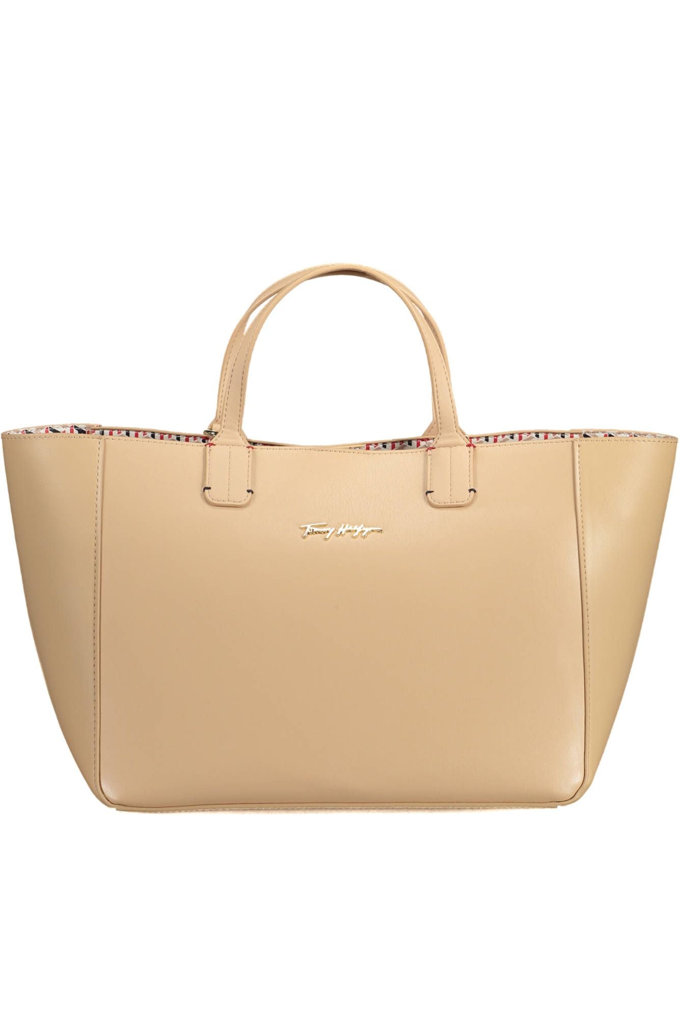 Pink Polyurethane Women Handbag