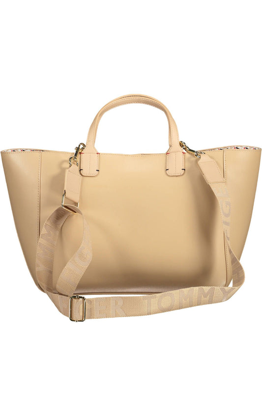 Pink Polyurethane Women Handbag