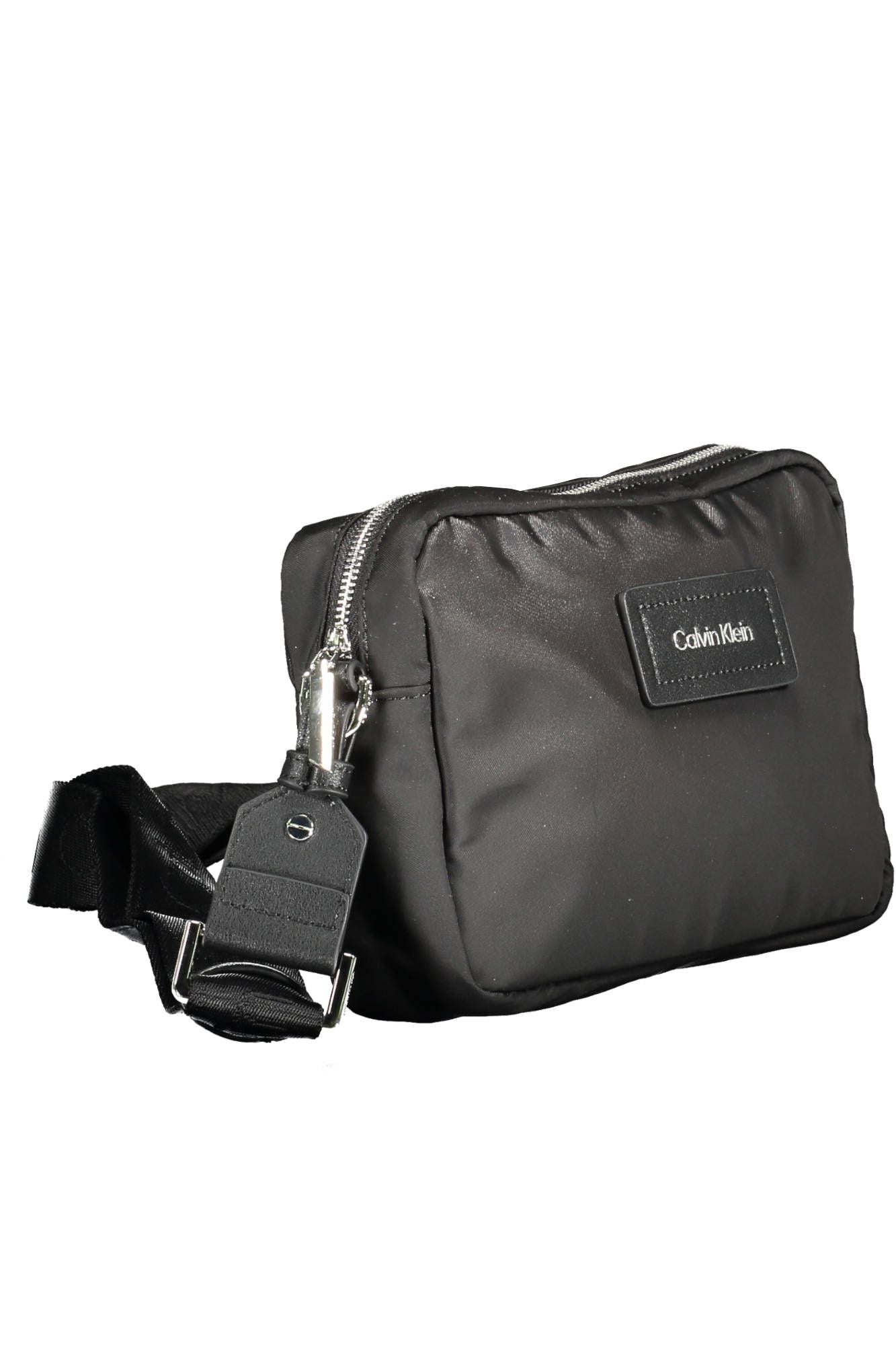 Black Polyester Women Handbag