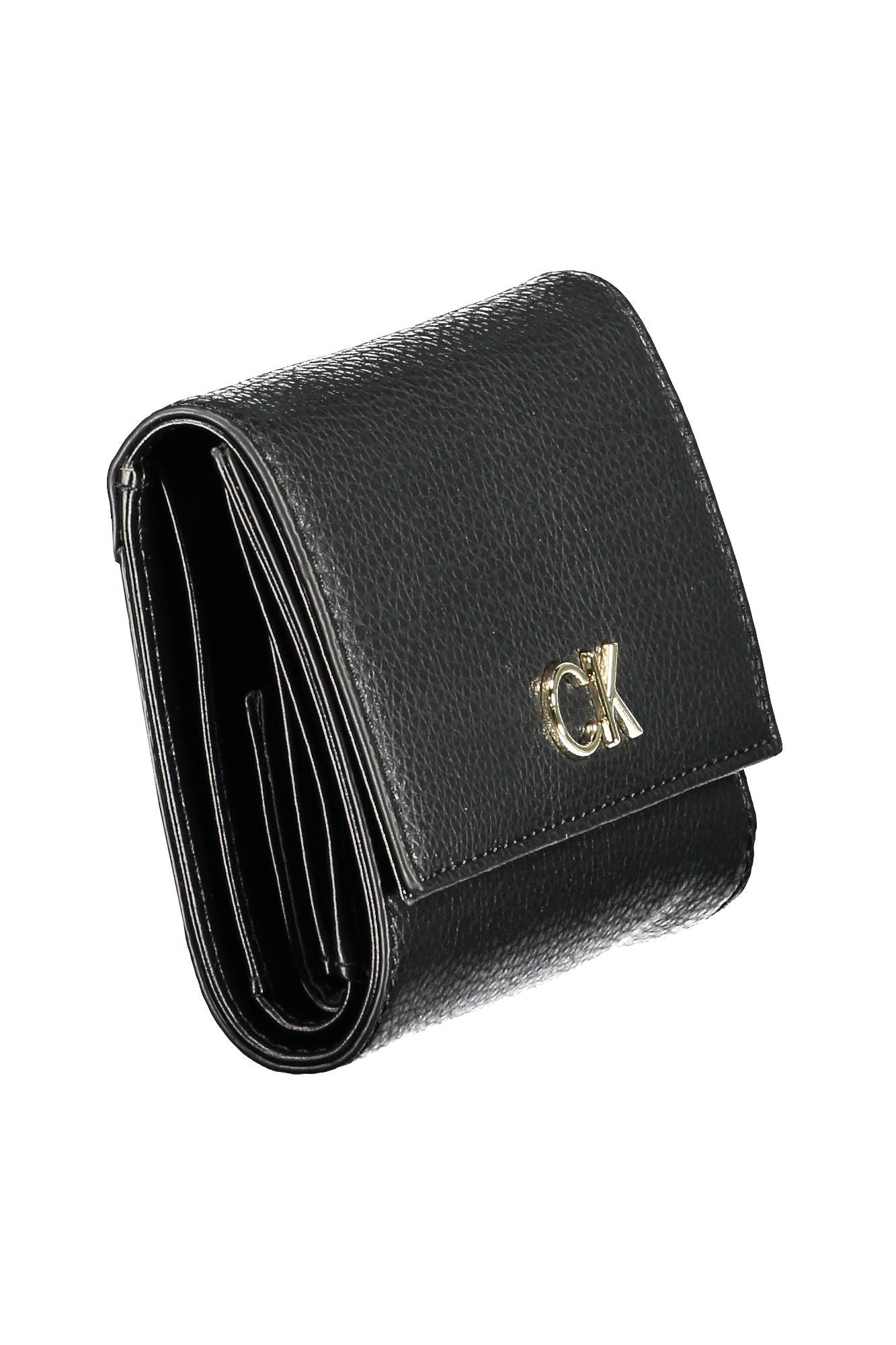 Black Polyurethane Women Wallet