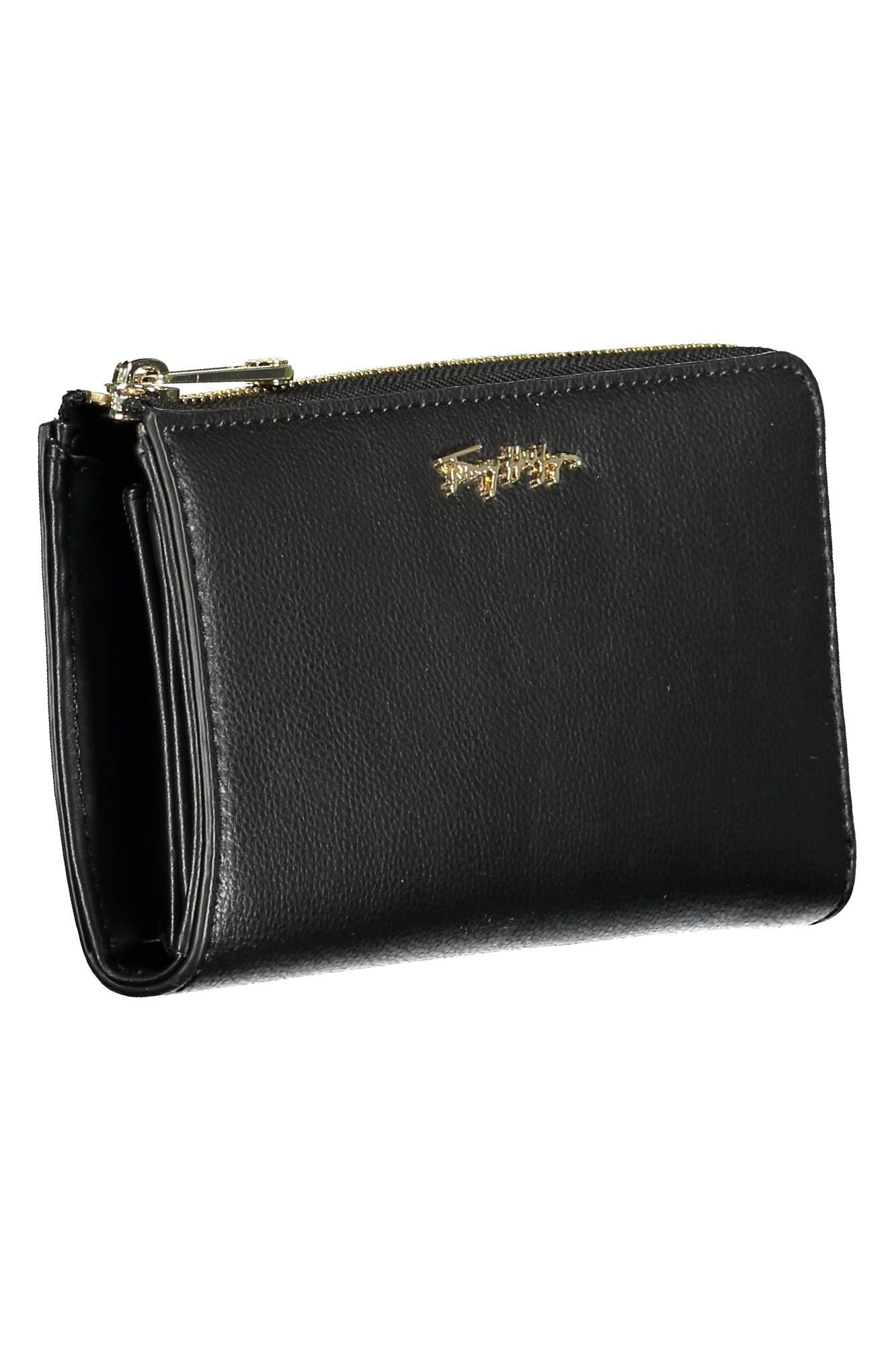 Black Polyurethane Women Wallet