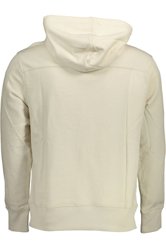 Beige Cotton Men Sweater