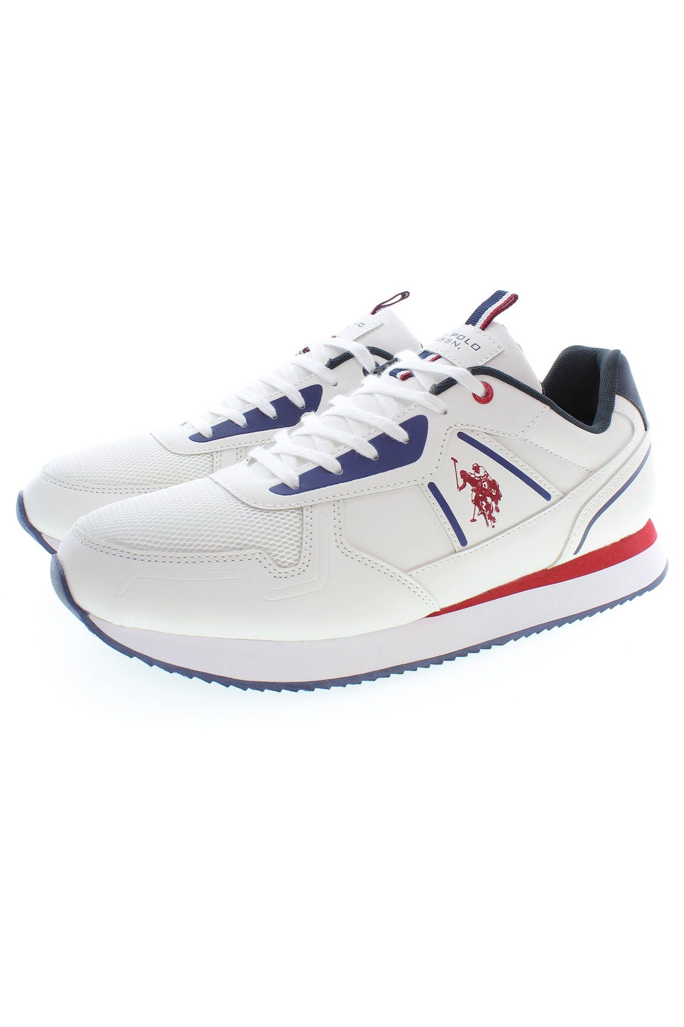 White Polyester Men Sneaker