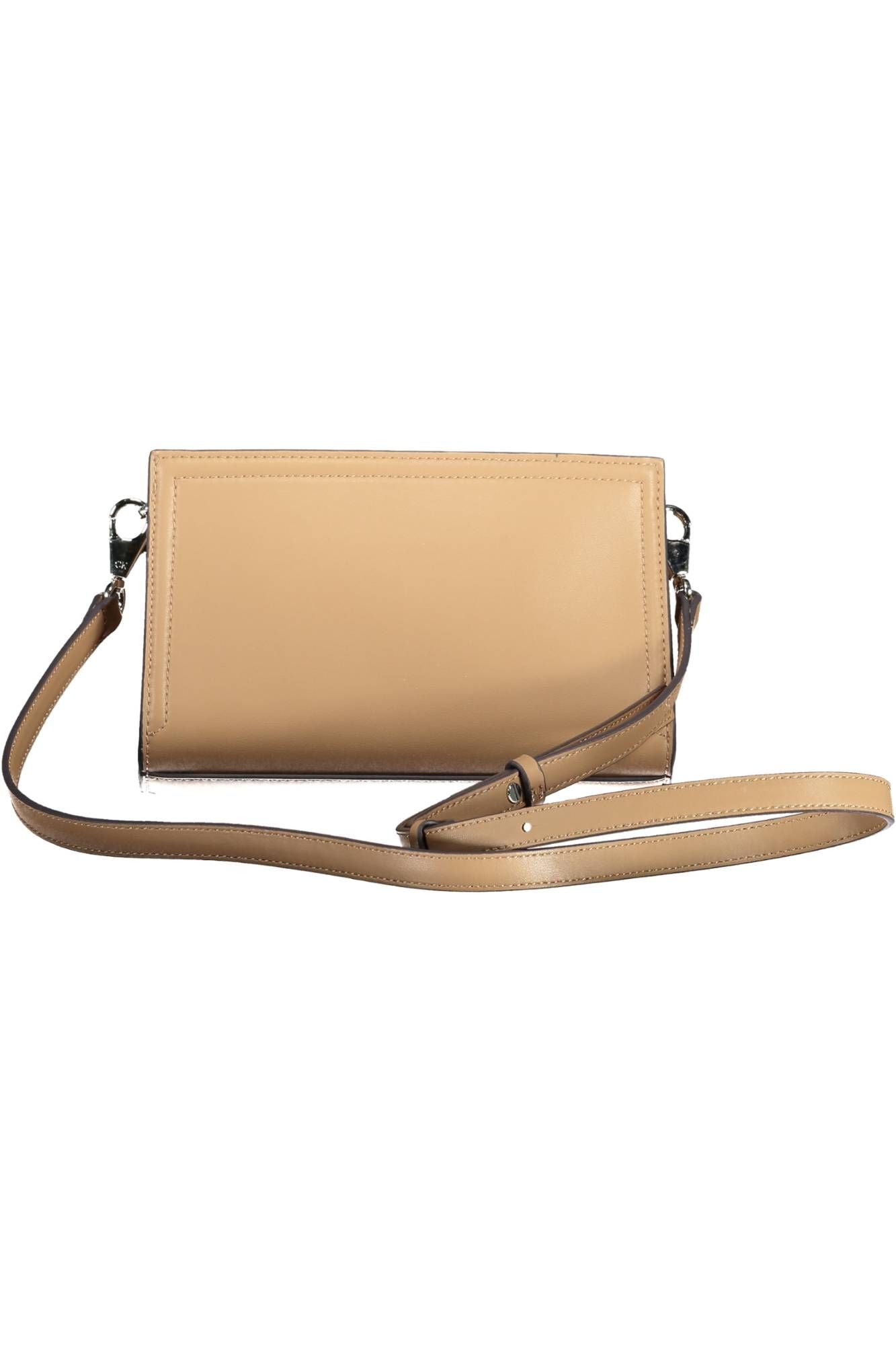 Brown Polyester Women Handbag