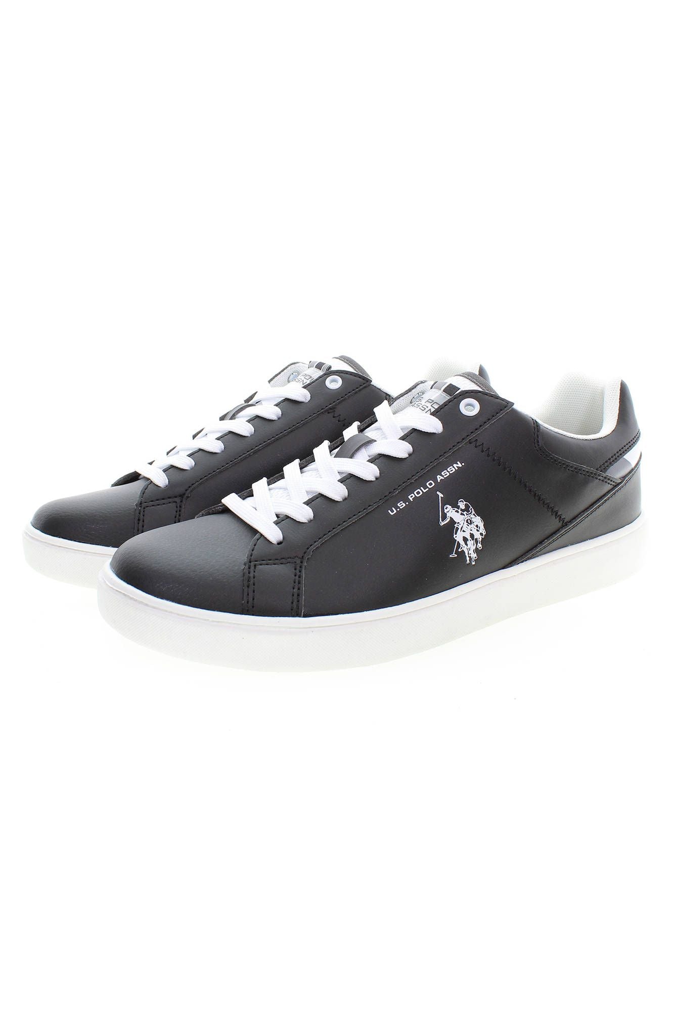 Black Polyester Men Sneaker