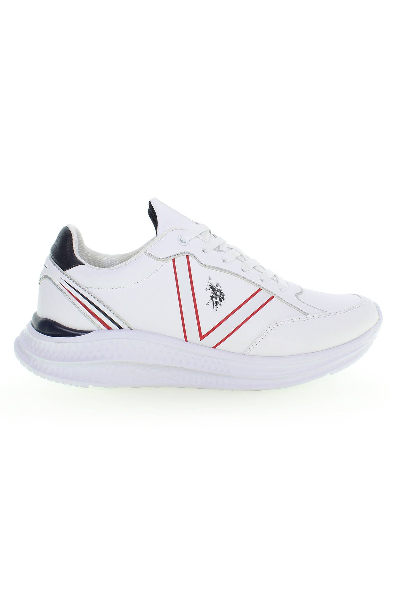 White Polyester Men Sneaker