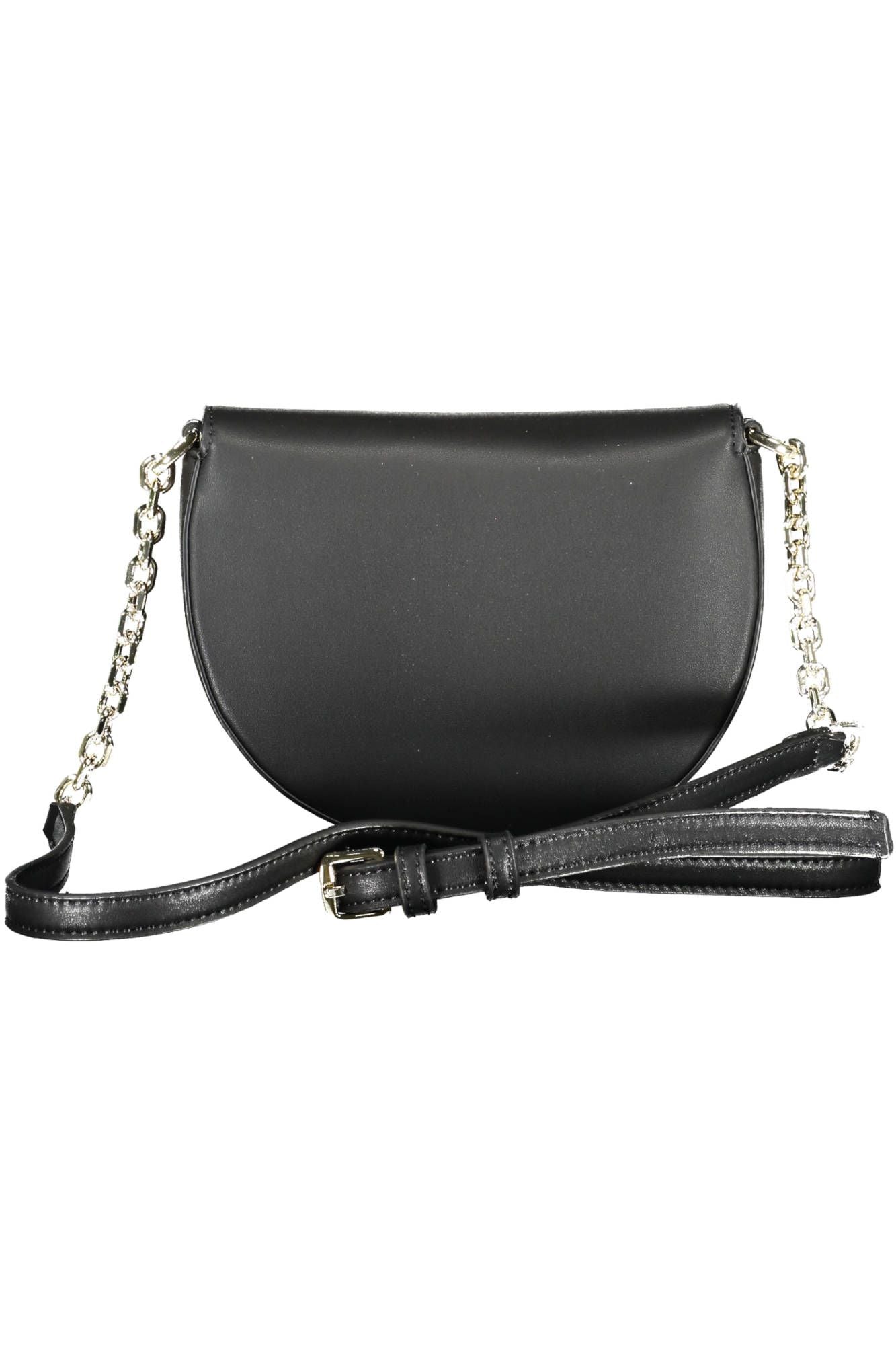 Black Polyester Women Handbag