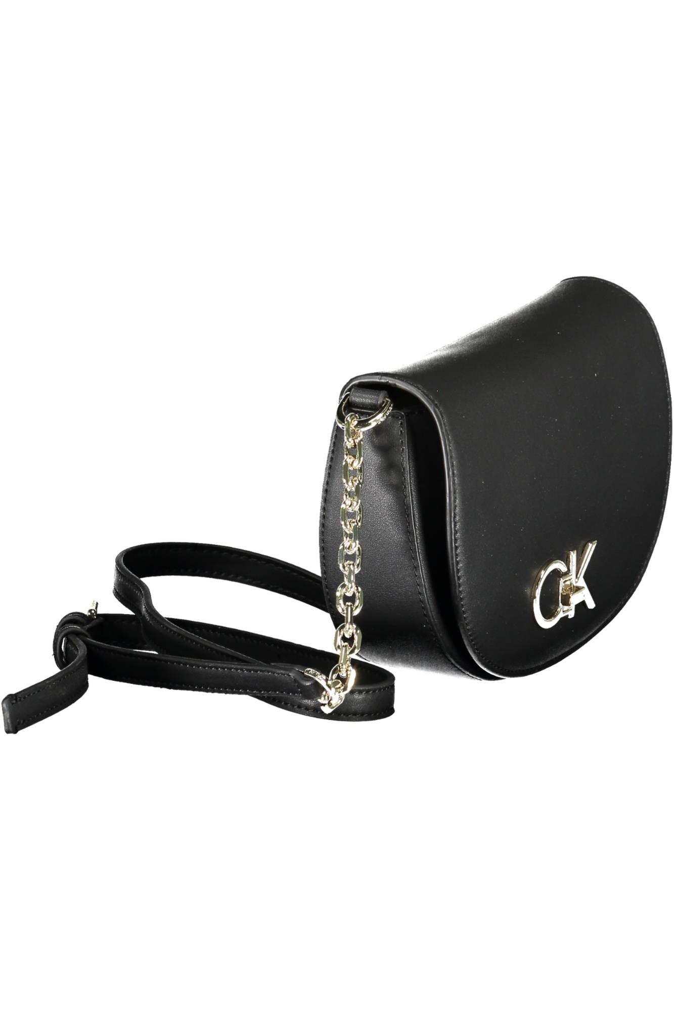 Black Polyester Women Handbag