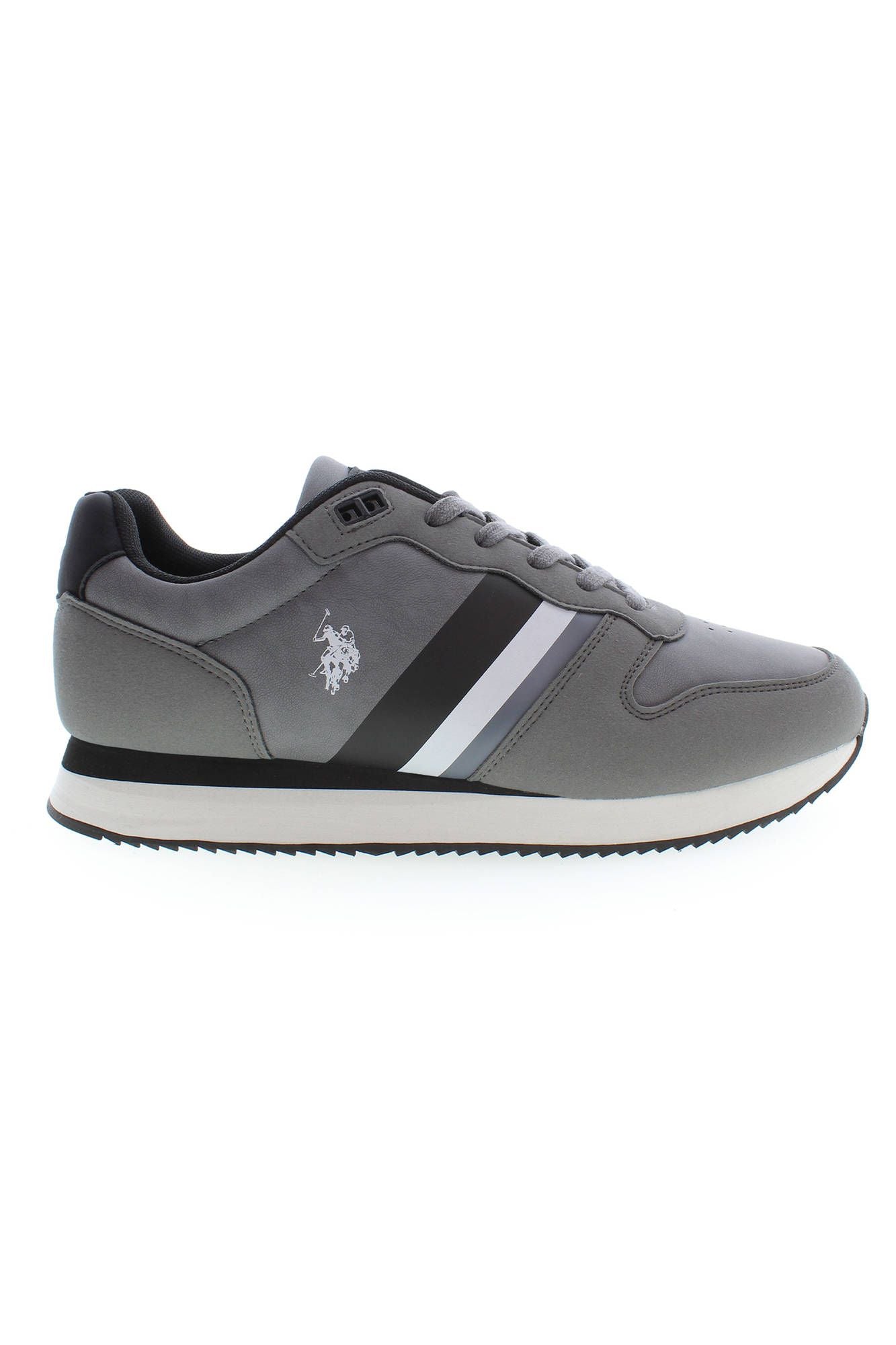Gray Polyester Men Sneaker