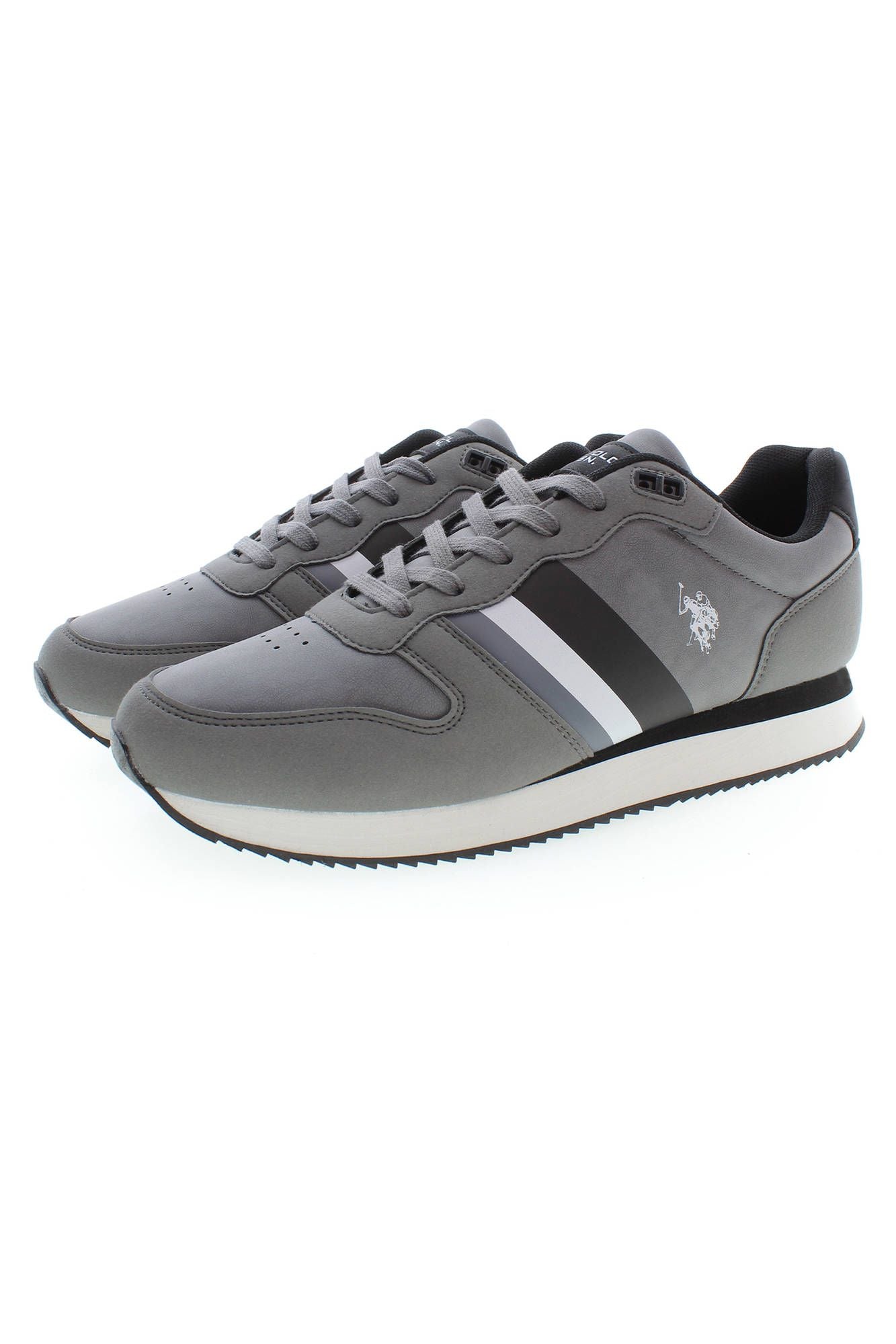 Gray Polyester Men Sneaker