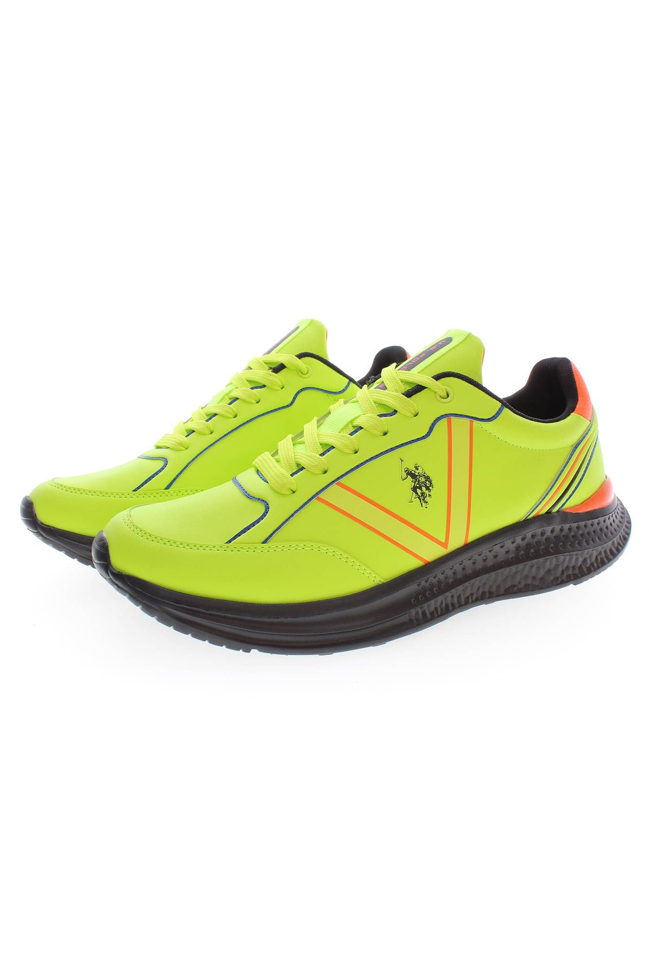 Yellow Polyester Men Sneaker