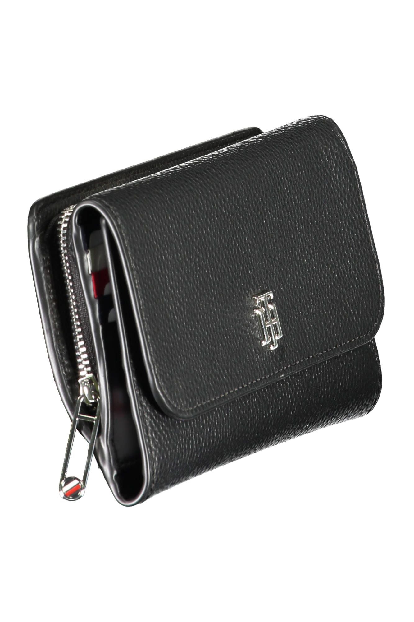 Black Polyurethane Women Wallet