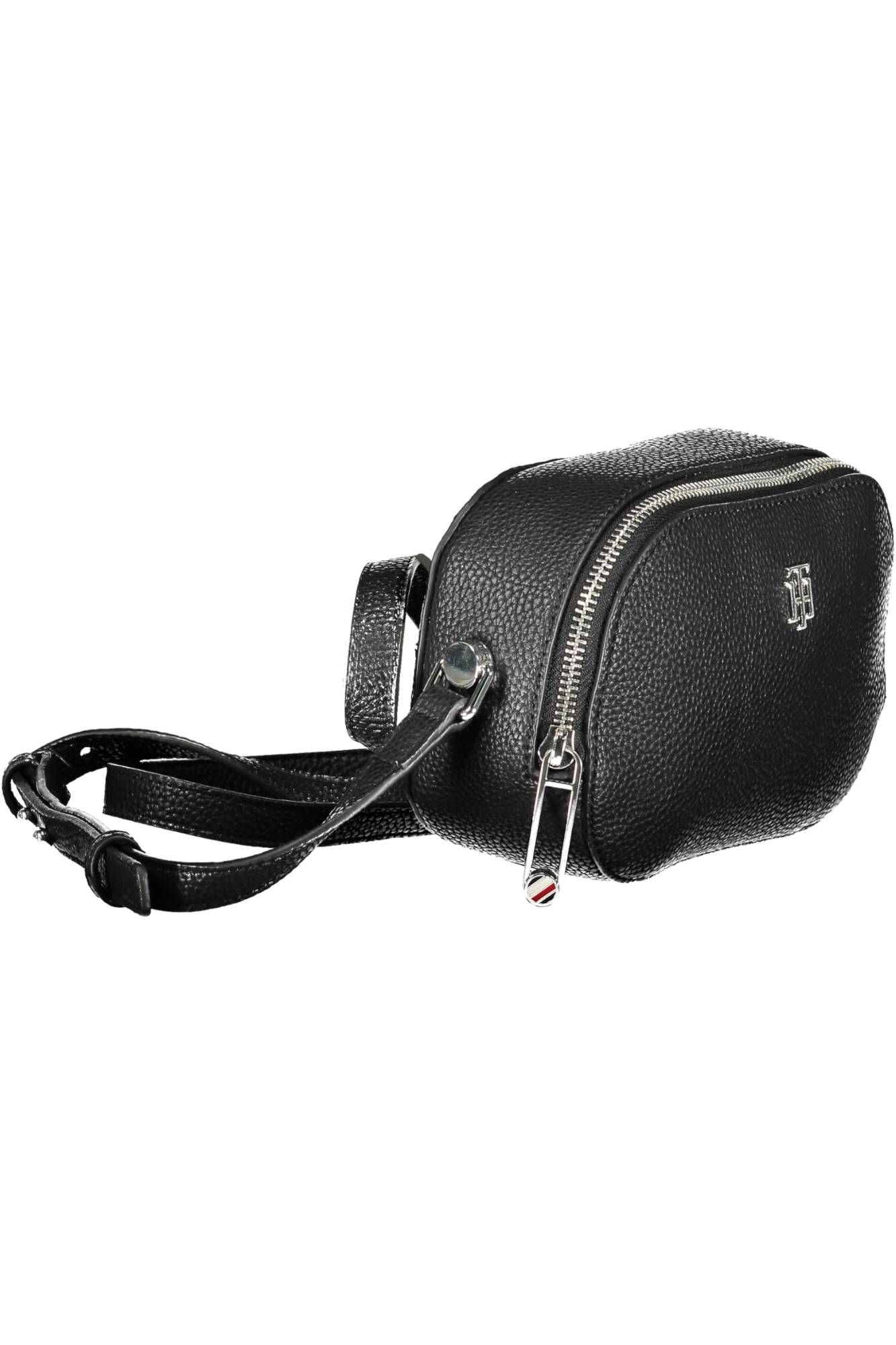 Black Polyurethane Women Handbag