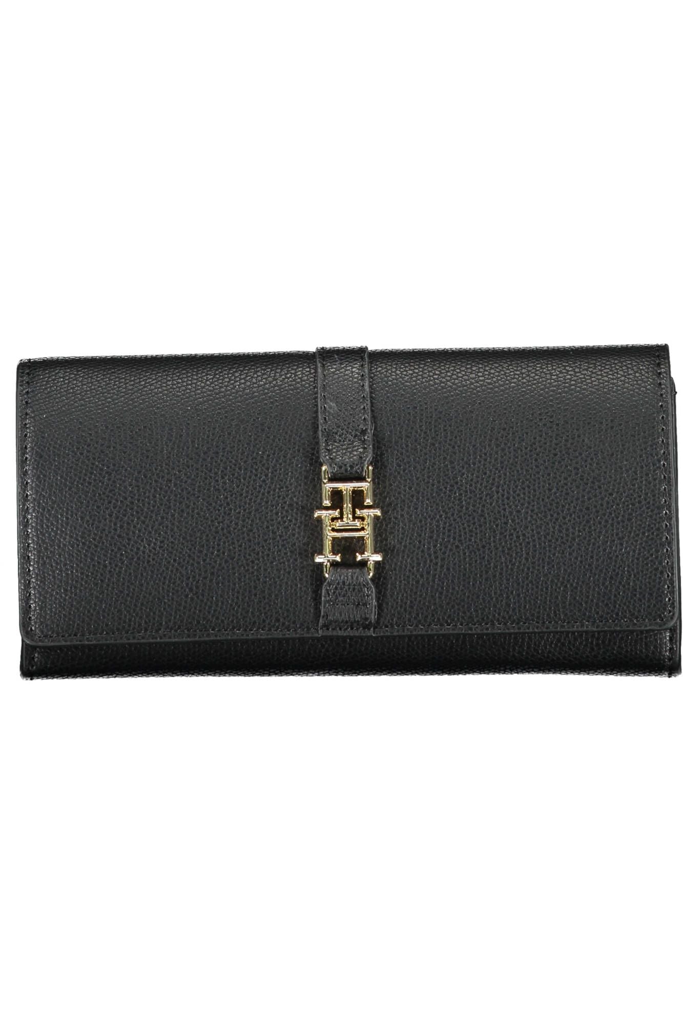 Black Polyurethane Women Wallet