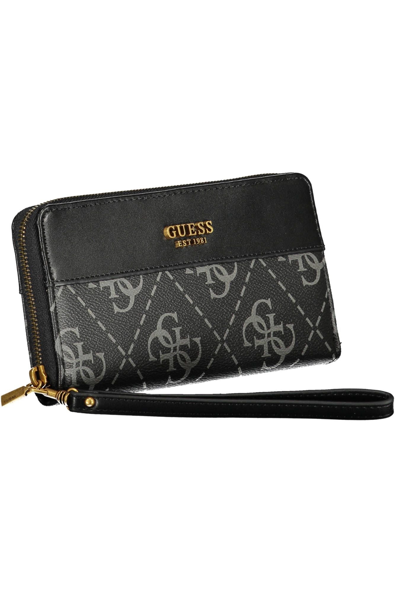 Black Polyurethane Women Wallet