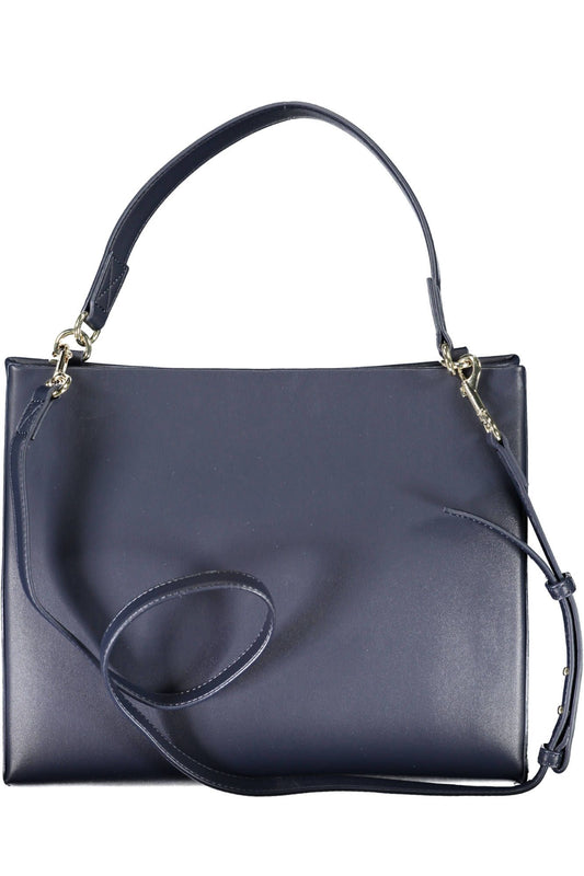 Blue Polyethylene Women Handbag