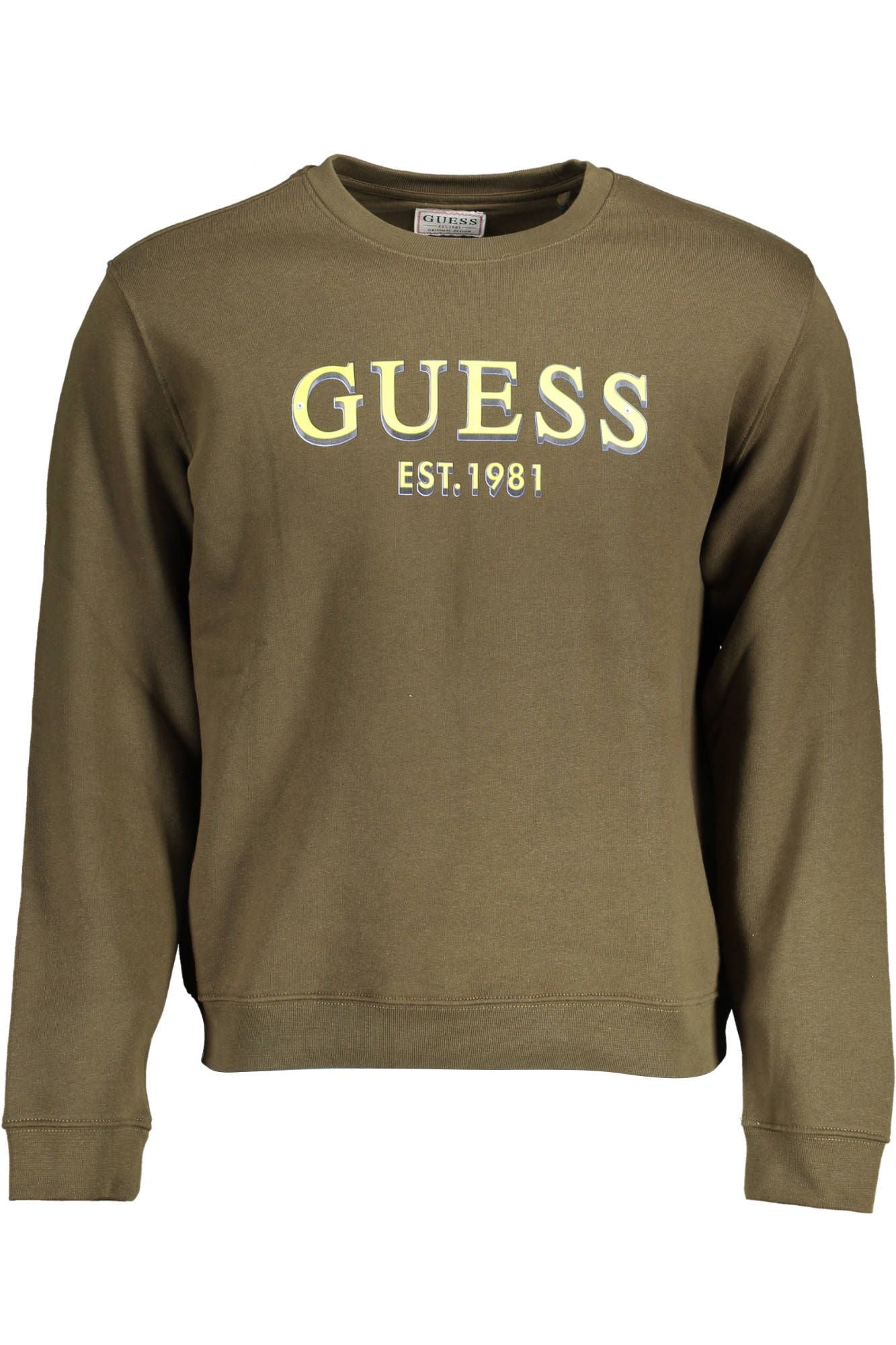 Green Cotton Men Sweater
