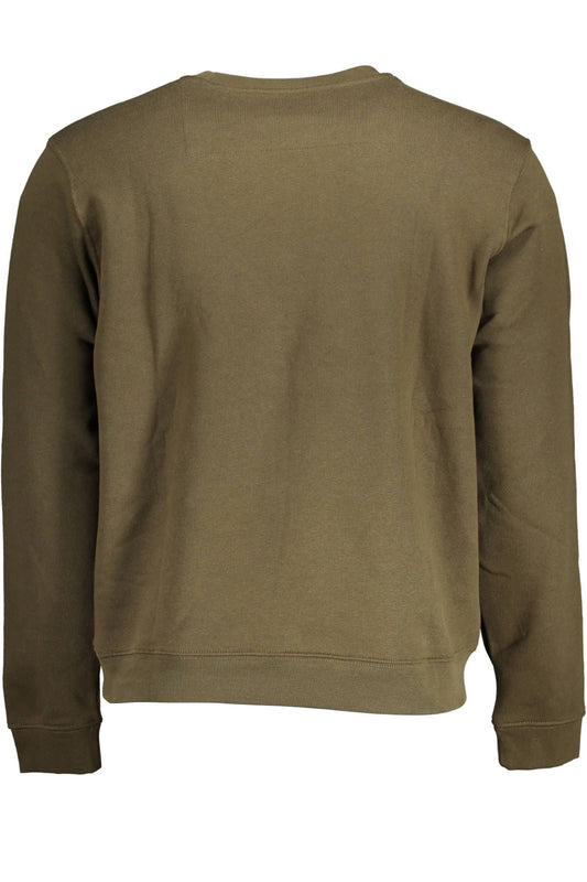 Green Cotton Men Sweater