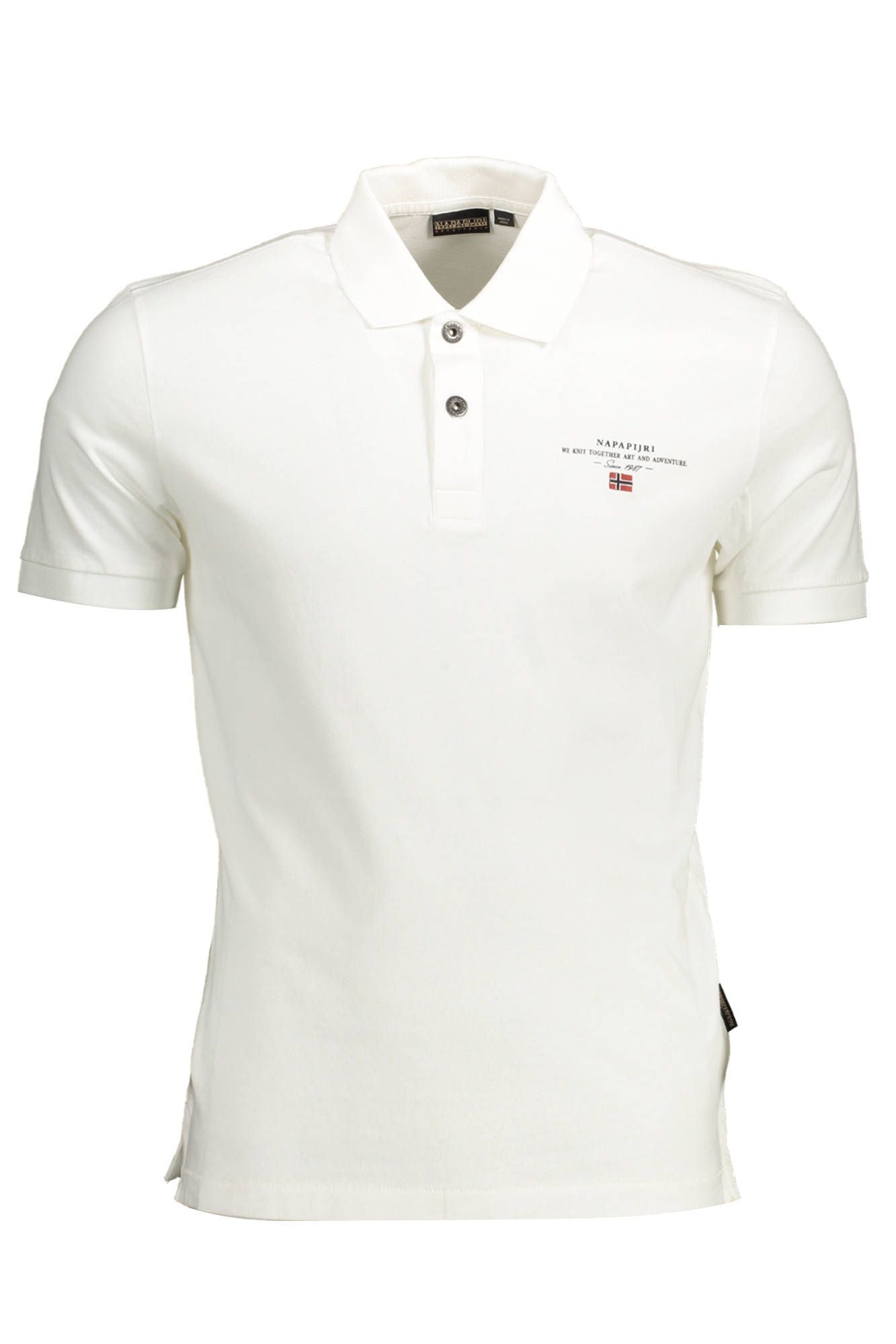 White Cotton Mens Polo Shirt