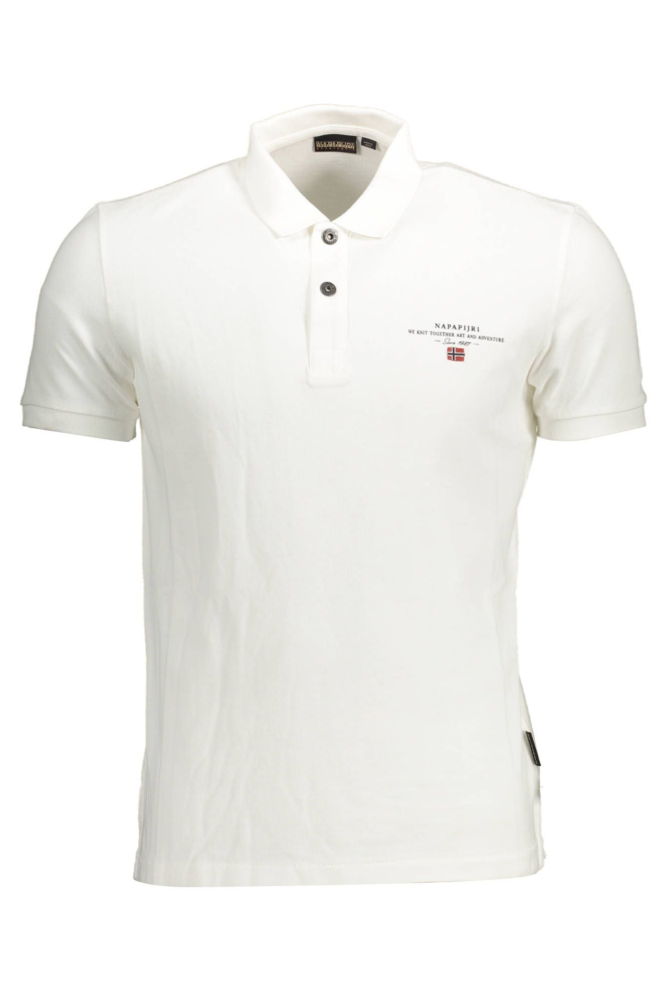 White Cotton Men Polo