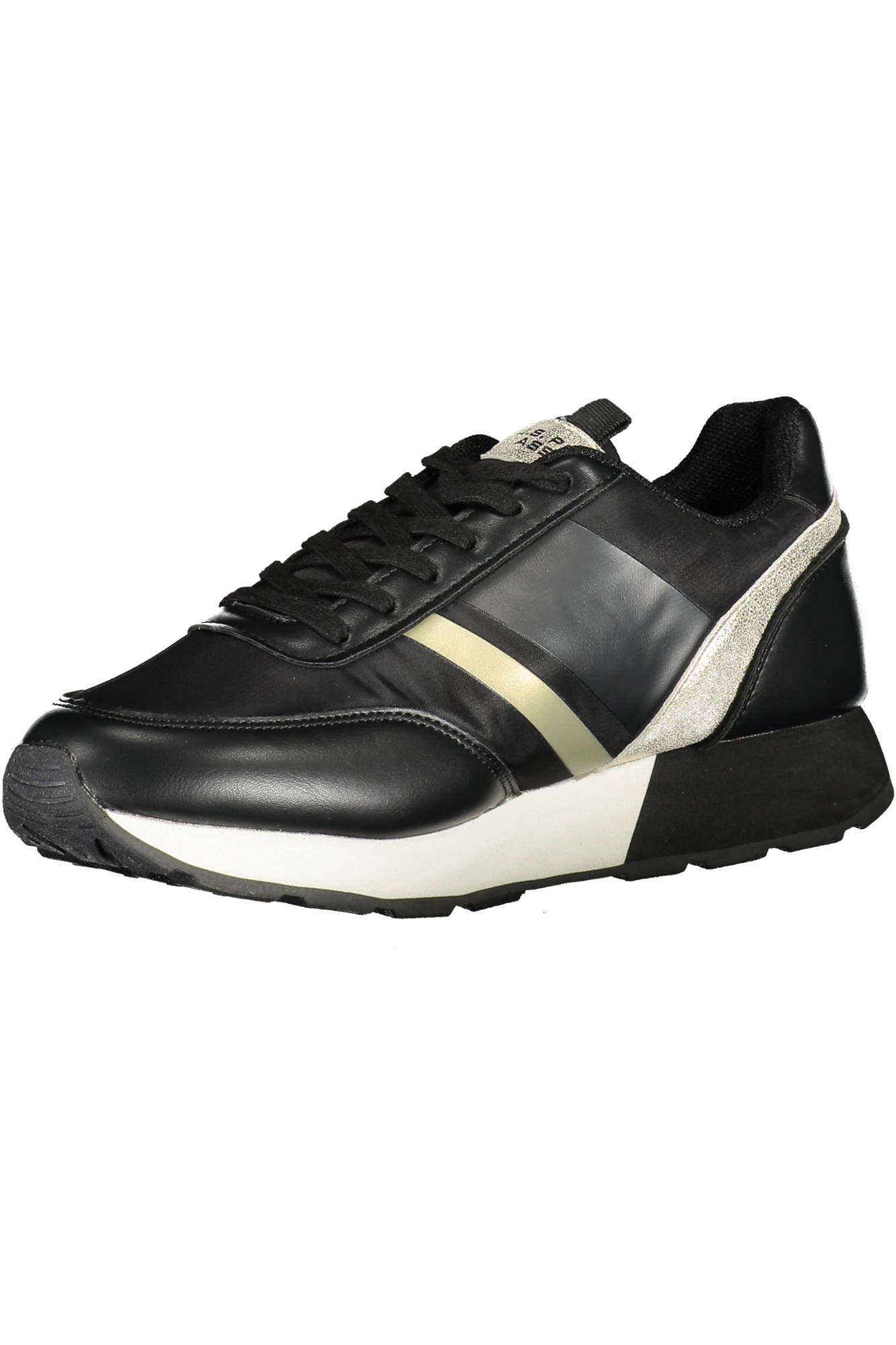 Black Polyester Women Sneaker