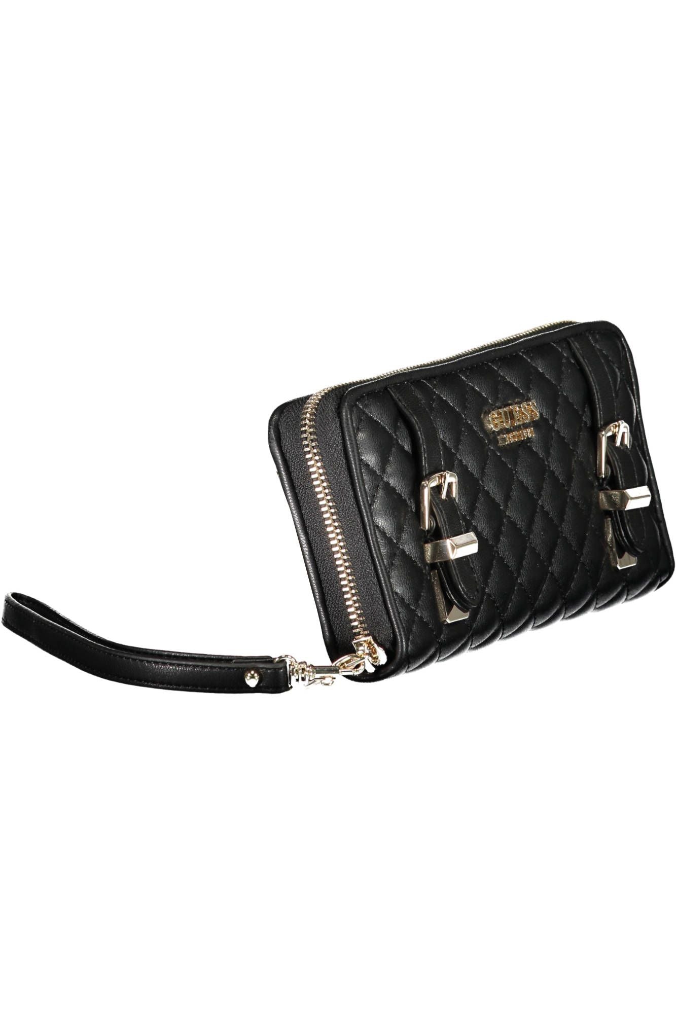 Black Polyurethane Women Wallet