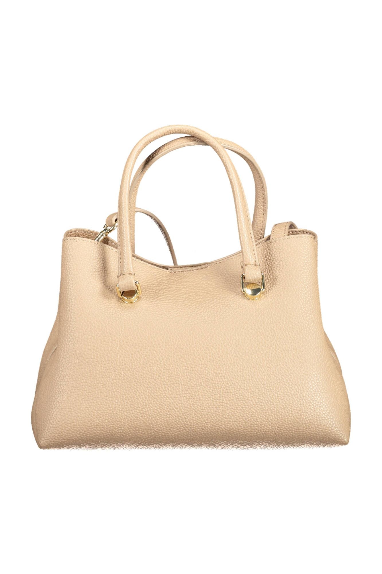 Beige Polyester Women Handbag