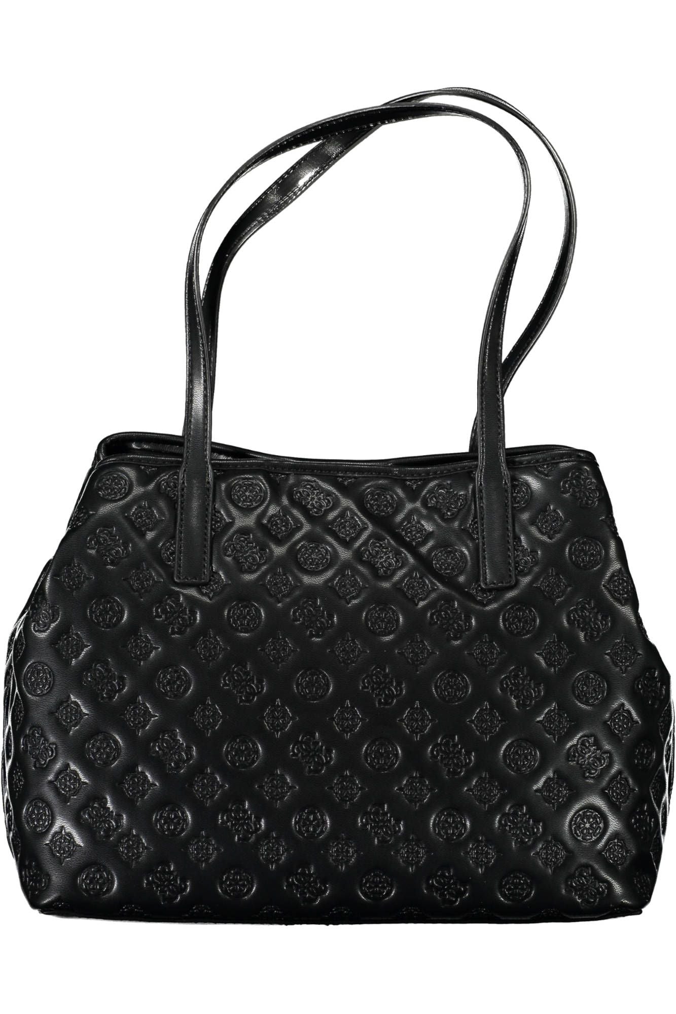 Black Polyurethane Women Handbag
