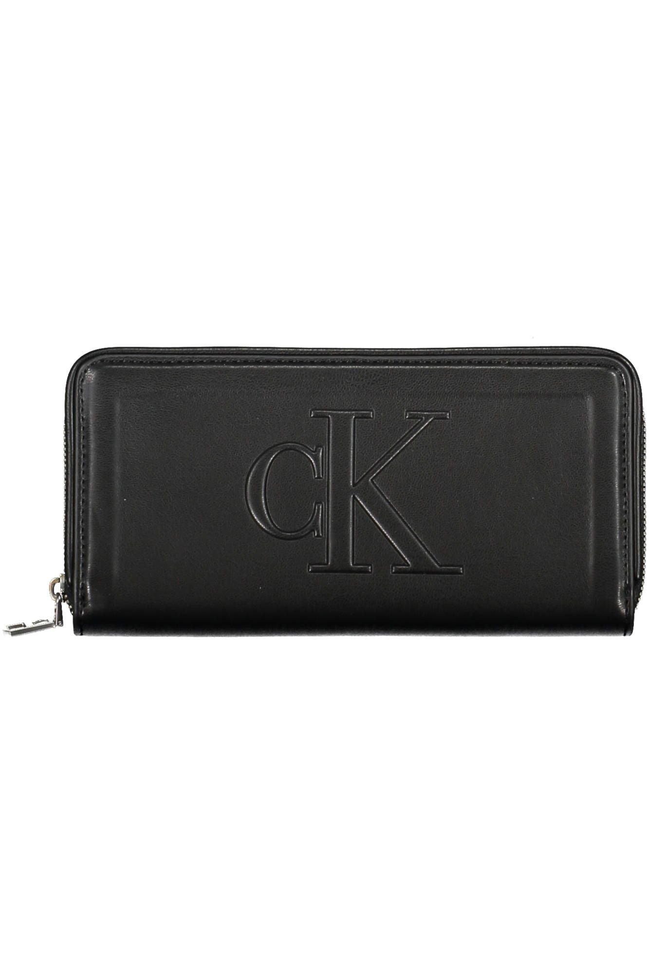 Black Polyurethane Women Wallet
