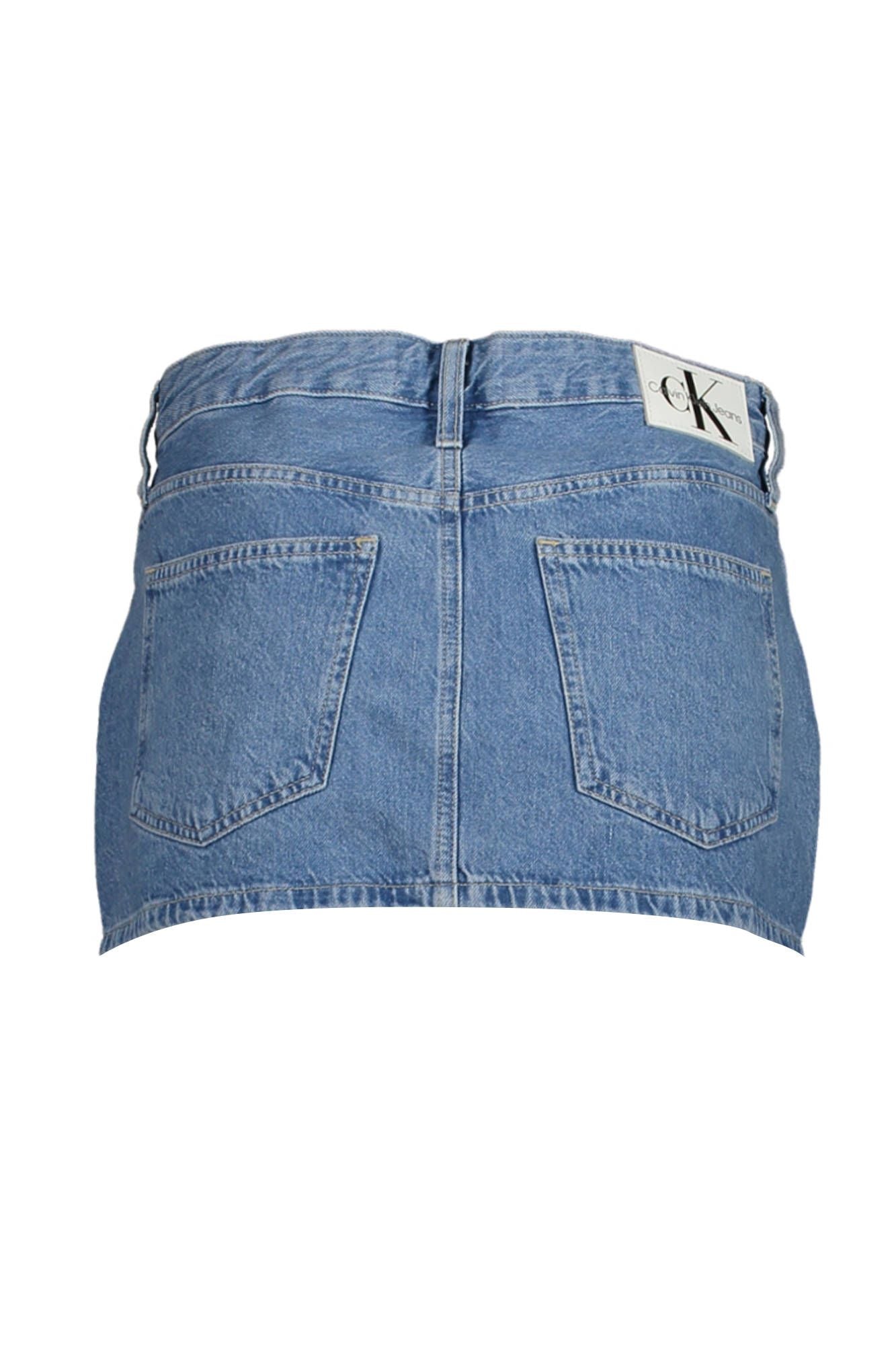 Light Blue Cotton Women Skirt