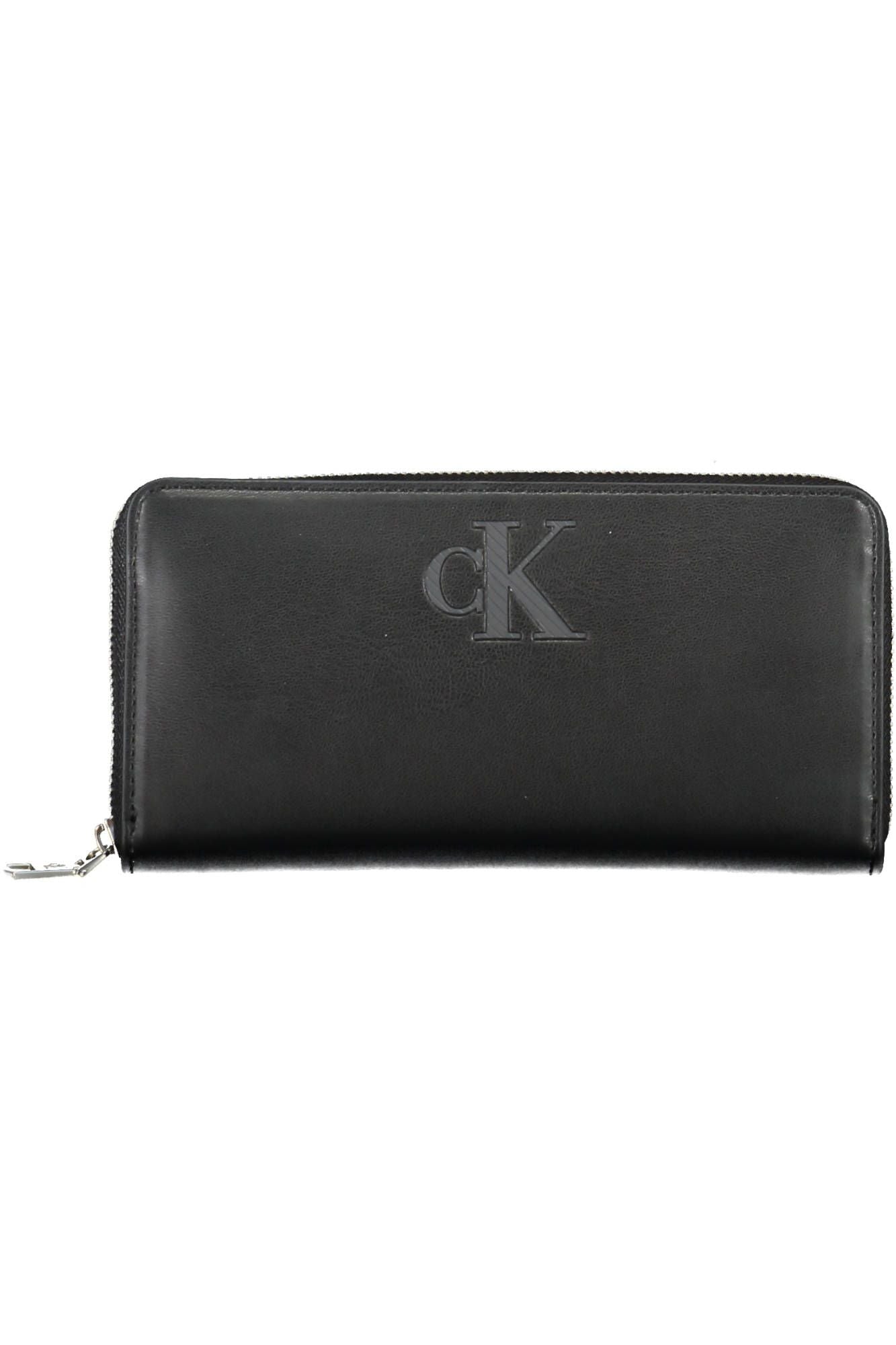 Black Polyurethane Women Wallet
