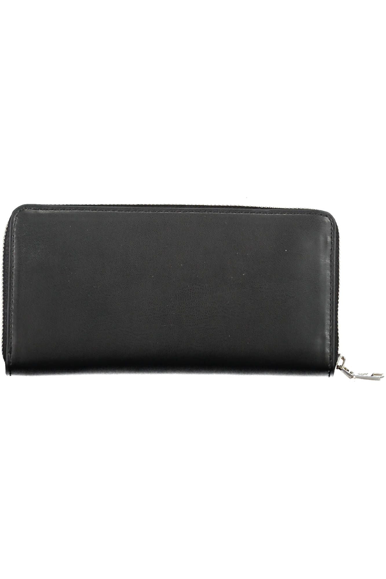 Black Polyurethane Women Wallet