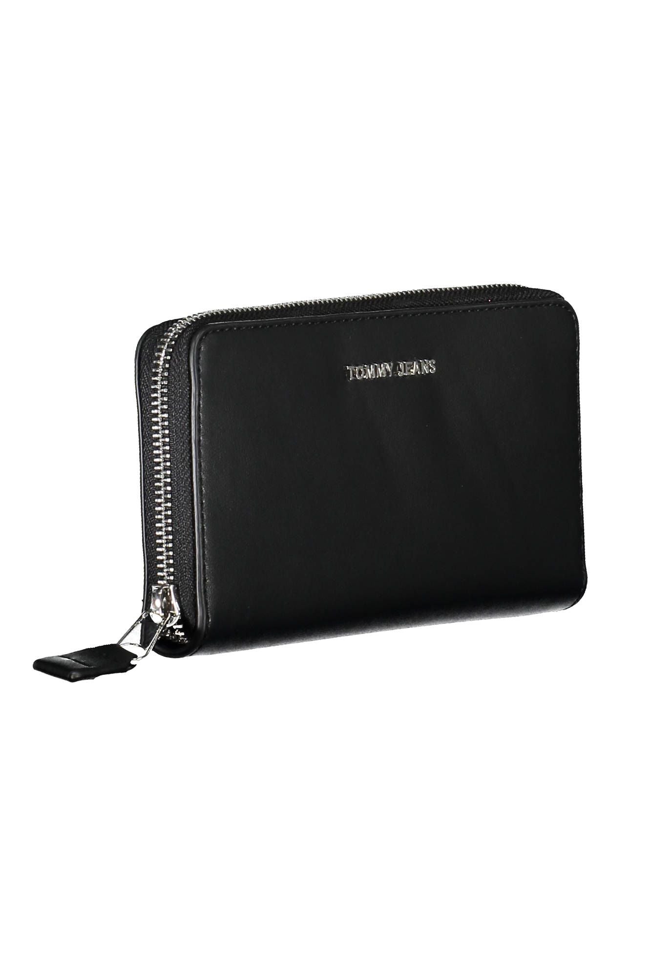 Black Polyurethane Women Wallet